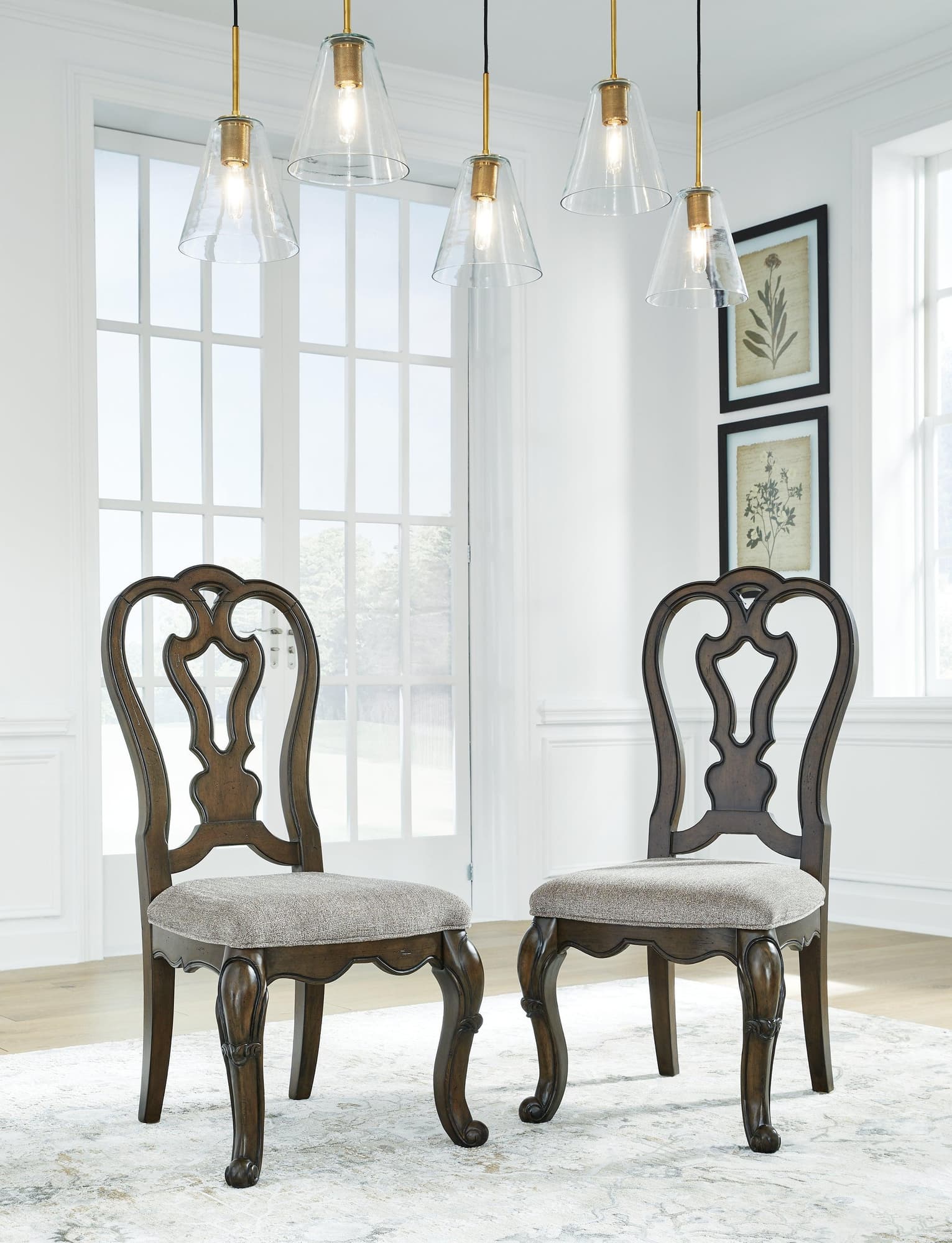 Maylee Dark Brown Dining Chair - Image 1