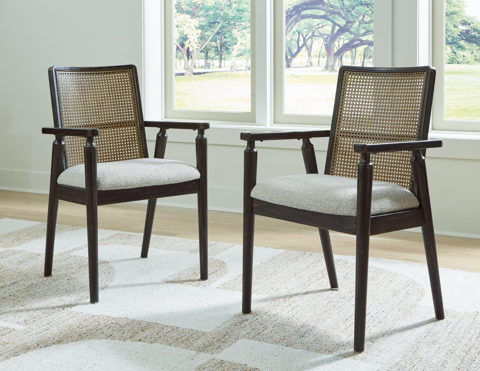 Galliden Black Dining Arm Chair - Image 1