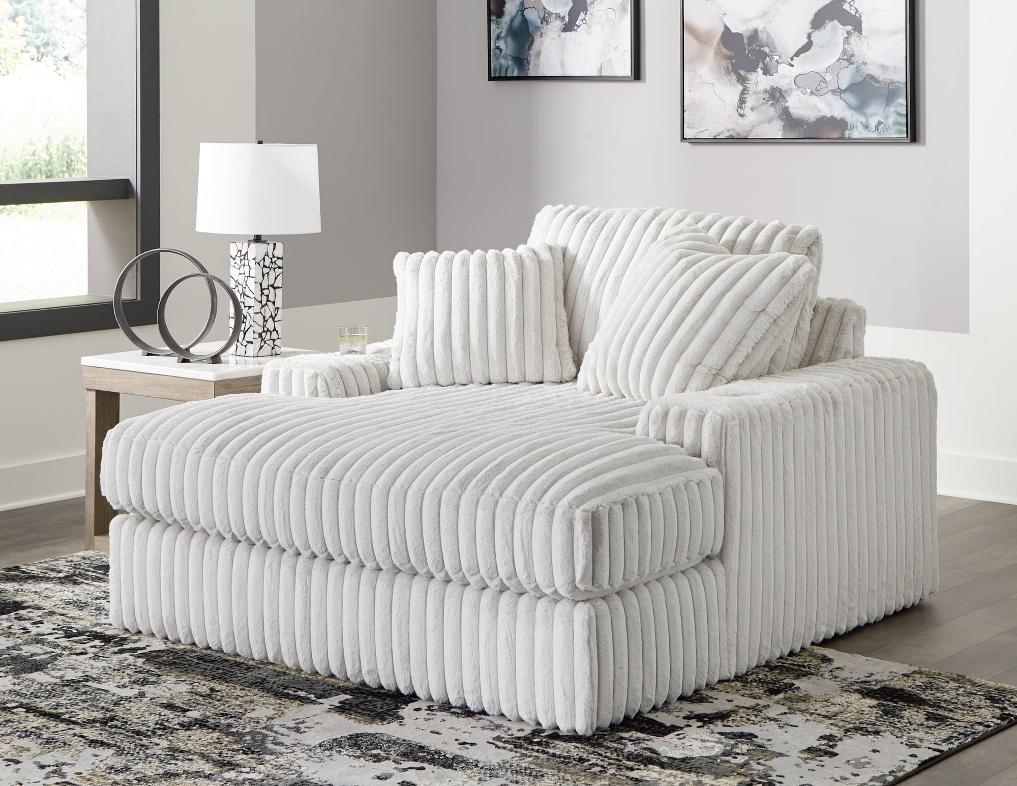 Stupendous Alloy Velvet Oversized Chaise - Image 1