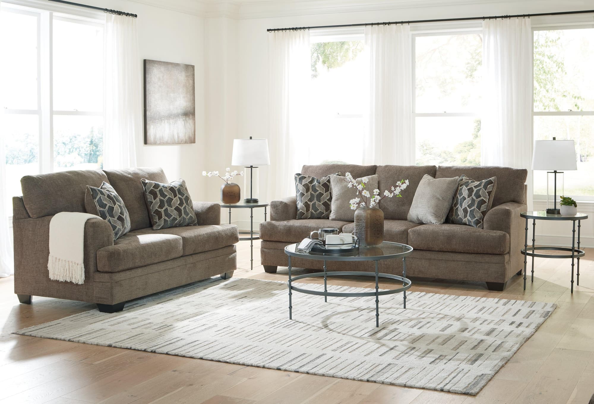 Stonemeade Nutmeg Sofa And Loveseat - Image 1