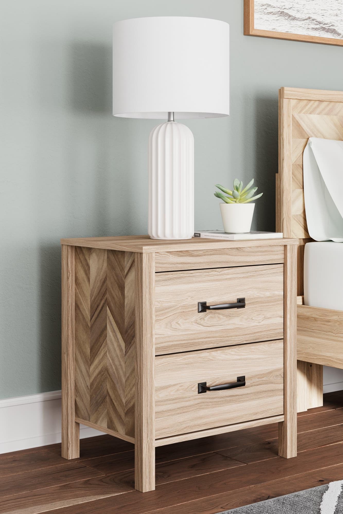 Battelle Tan Nightstand - Image 1