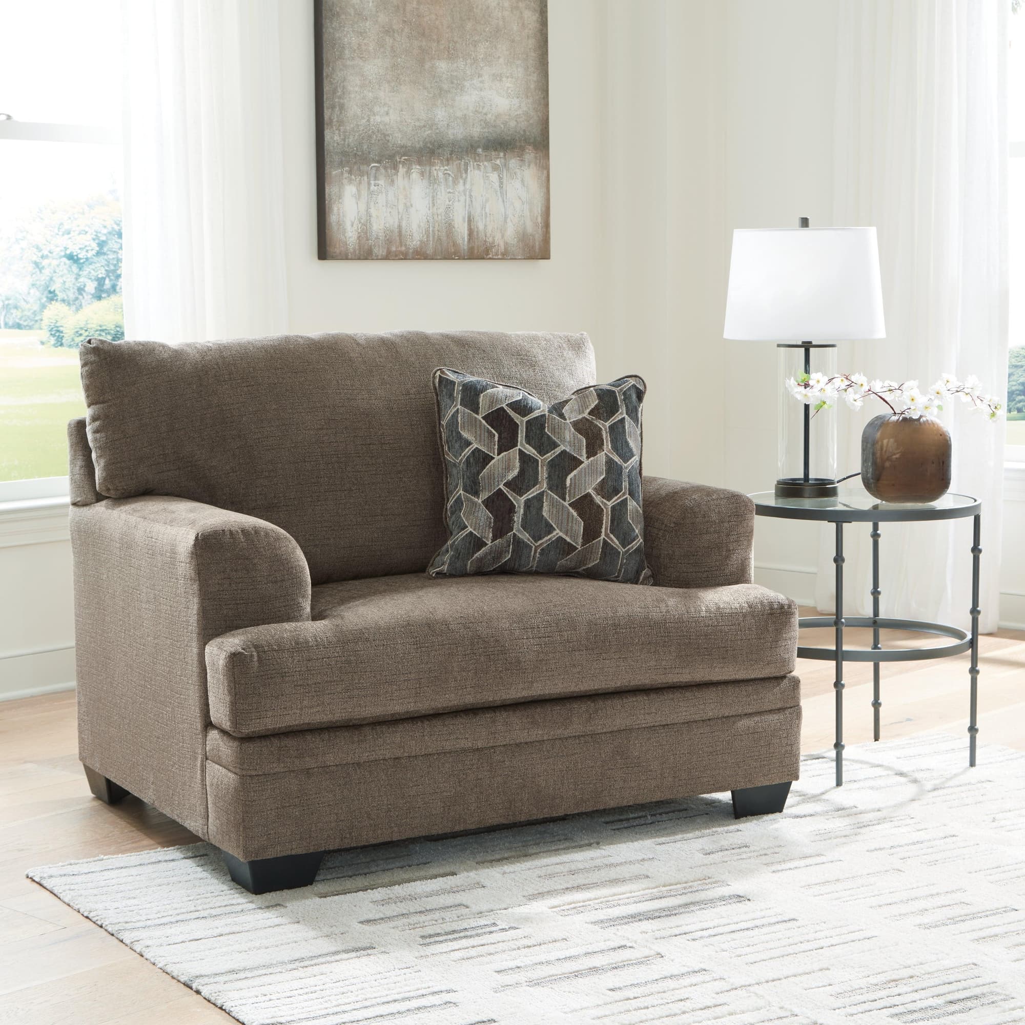 Stonemeade Nutmeg Chenille Oversized Chair - Image 1