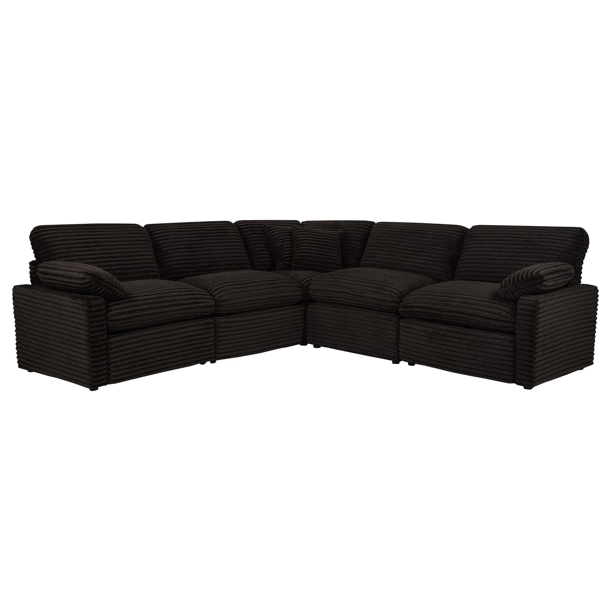 Collins 5-piece Modular Power Reclining Sectional Chocolate Brown