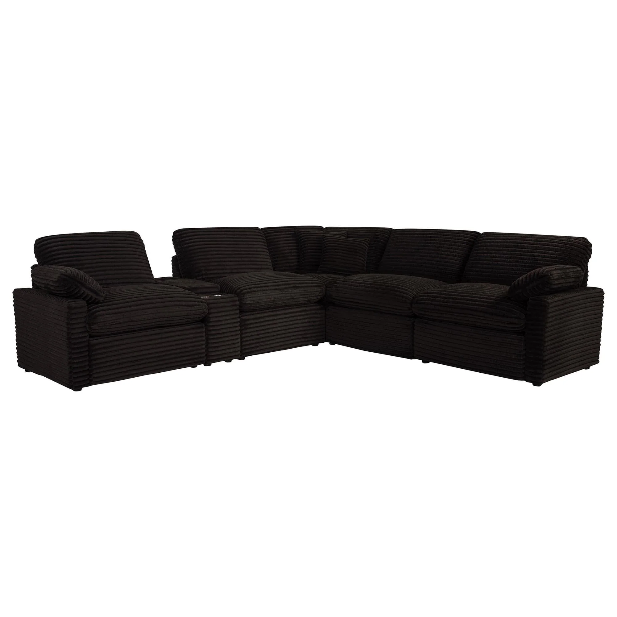 Collins 6-piece Modular Power Reclining Sectional Chocolate Brown