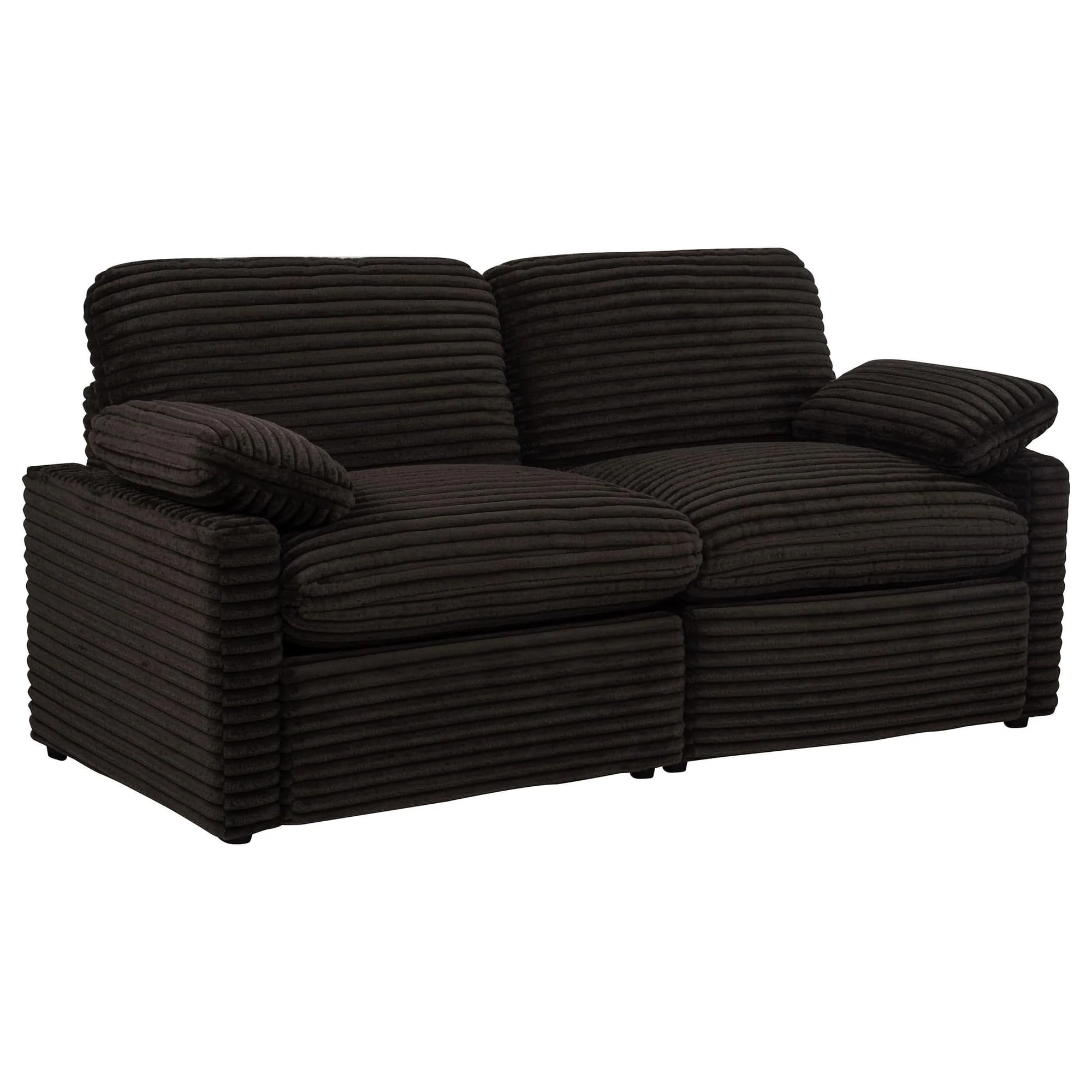 Collins Modular Power Loveseat Chocolate Brown
