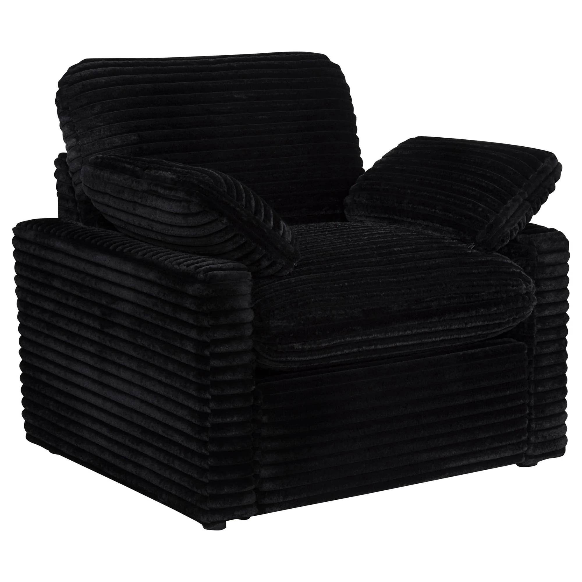 Collins Upholstered Power Recliner Chair Black