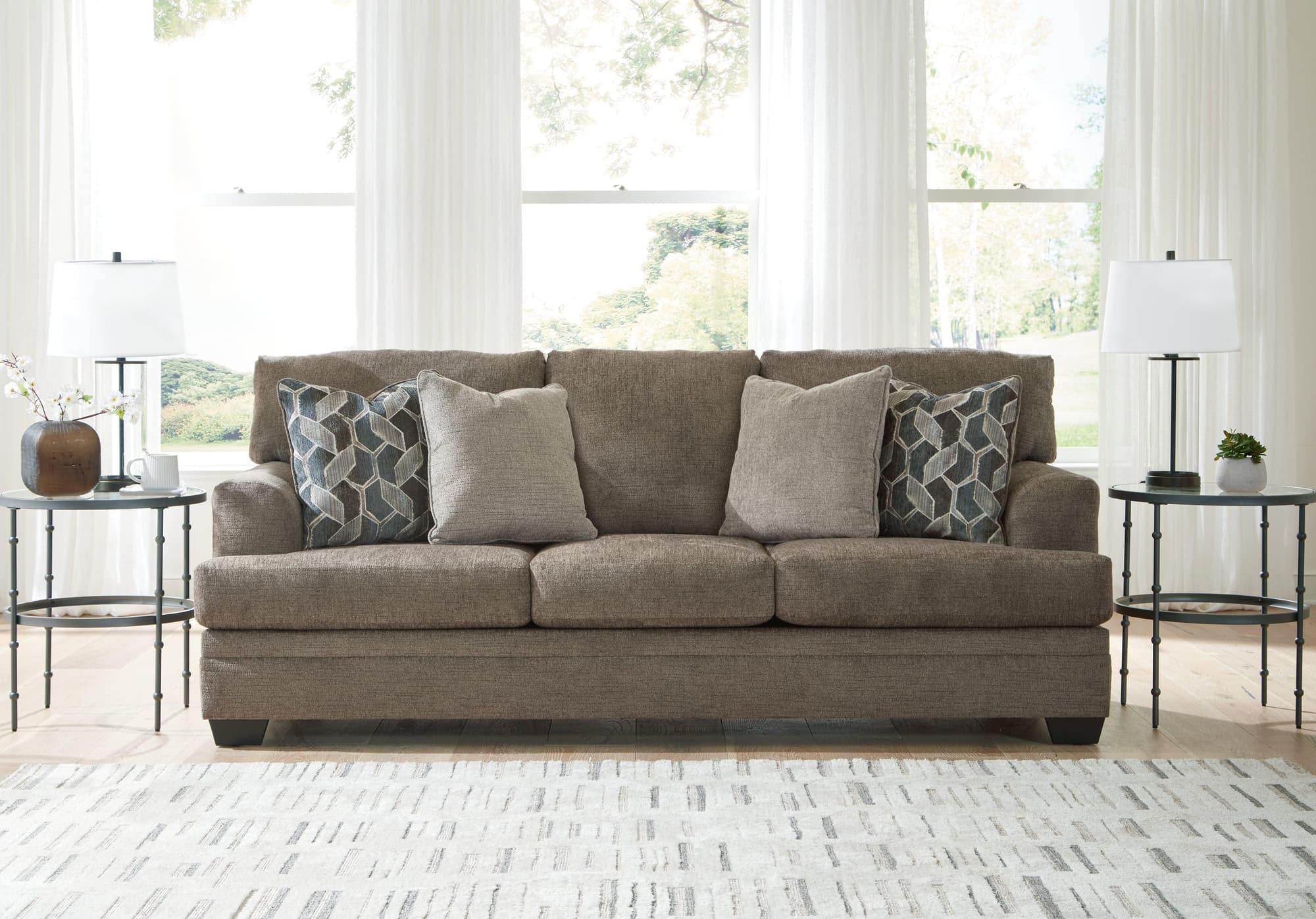 Stonemeade Nutmeg Chenille Sofa - Image 1