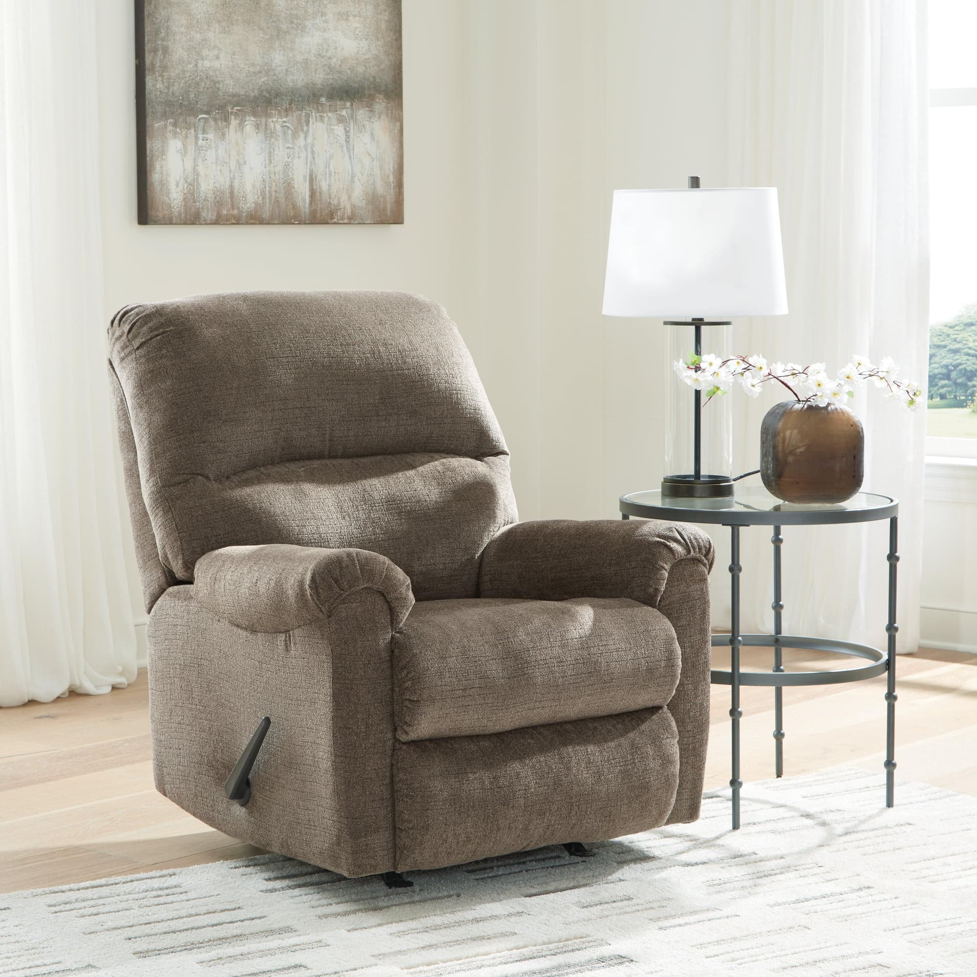 Stonemeade Nutmeg Chenille Recliner - Image 1