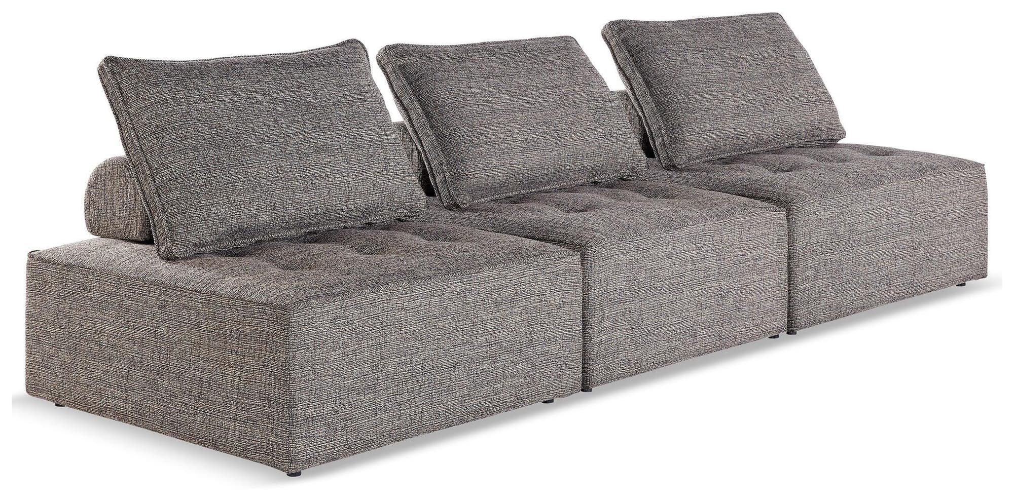 Bree Zee Brown 3-Piece Outdoor Modular Seating