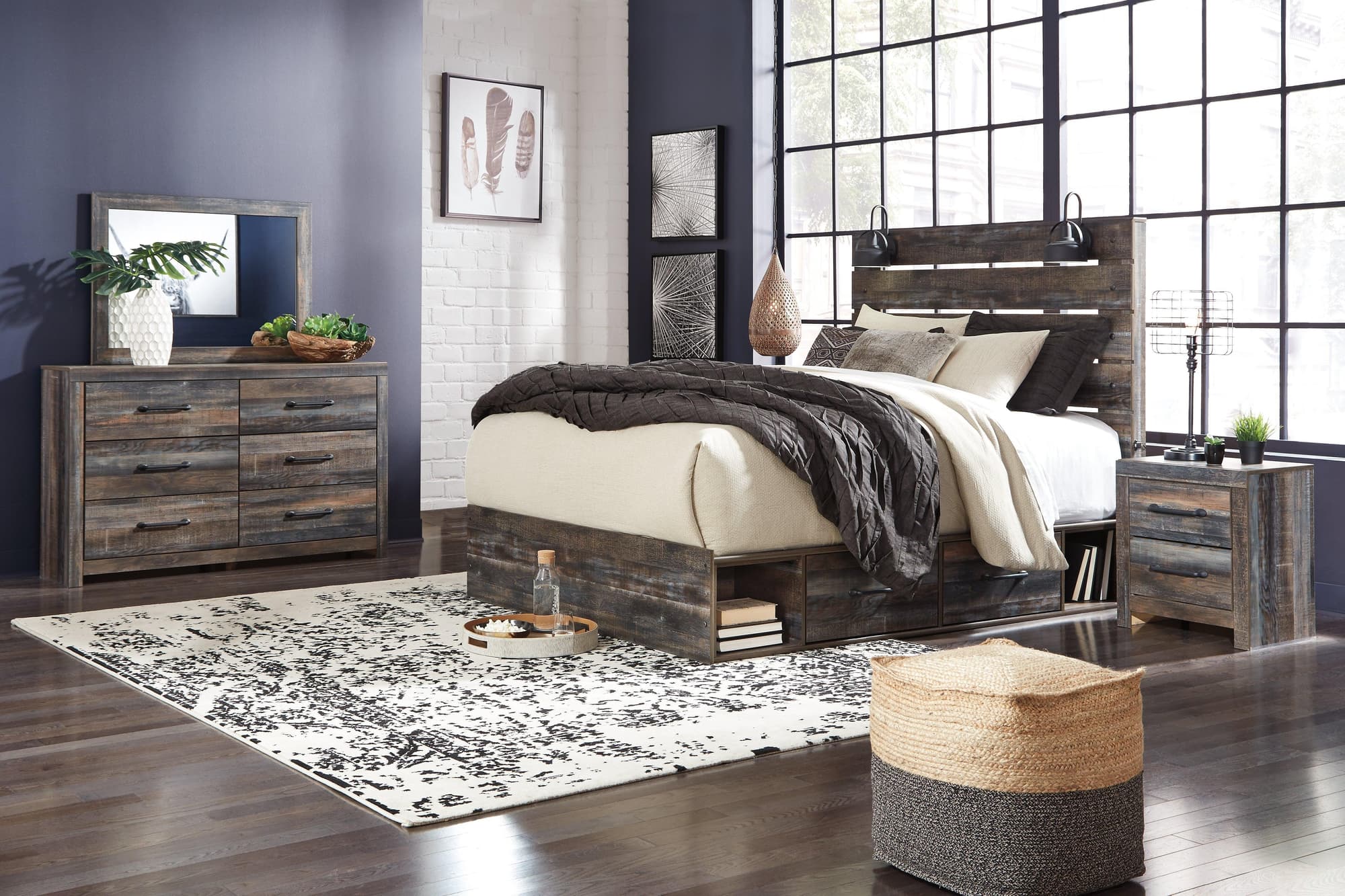 Drystan Multi Panel 4 Storage Bedroom Set - Image 1