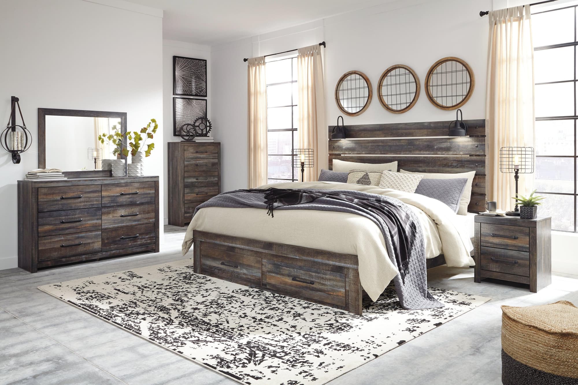 Drystan Multi Panel Storage Bedroom Set - Image 1