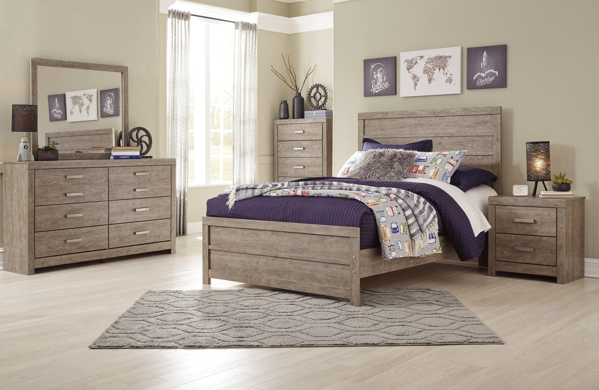 Culverbach Gray Panel Bedroom Set - Image 1