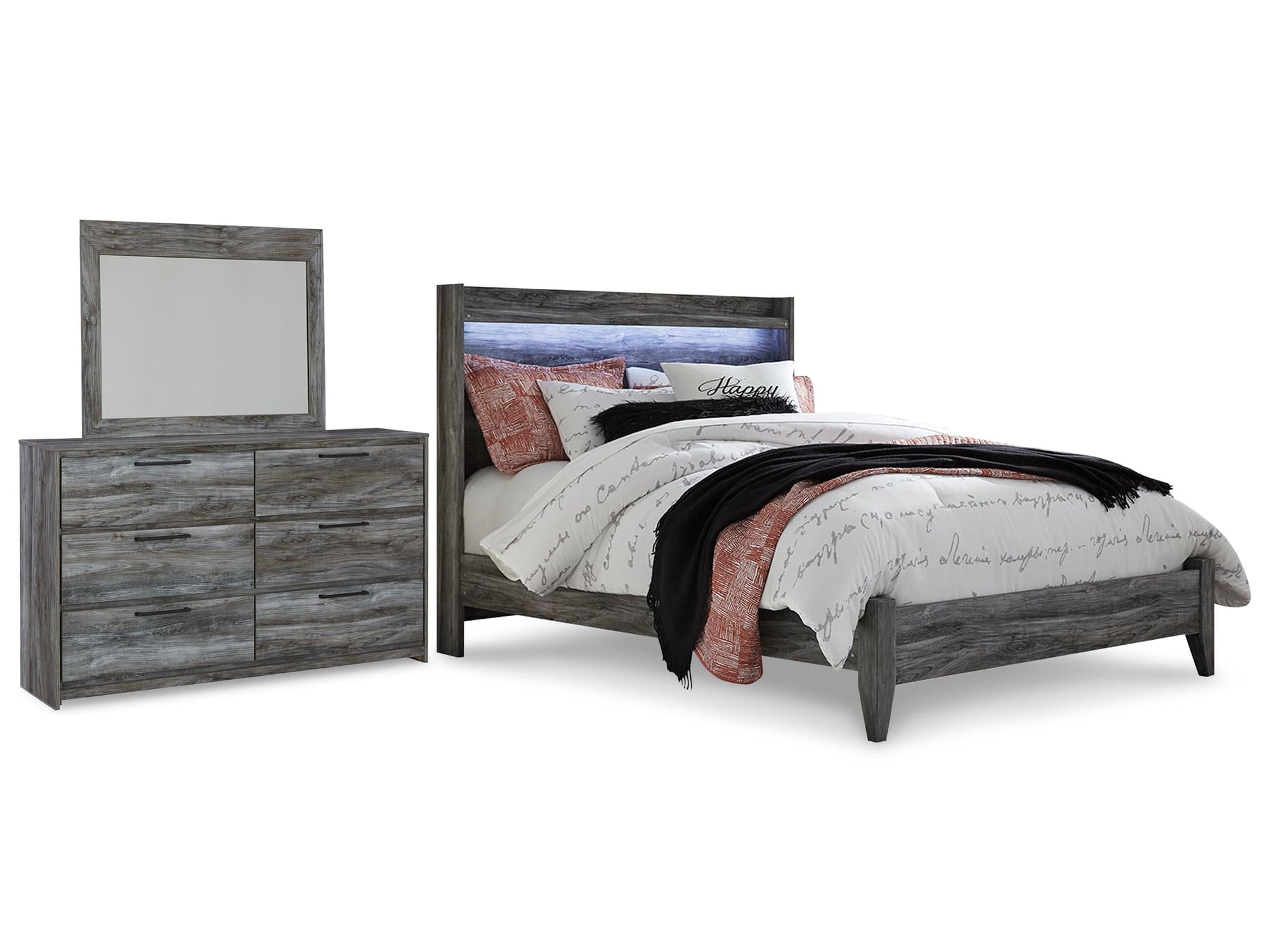 Baystorm Gray Panel Bedroom Set - Image 1
