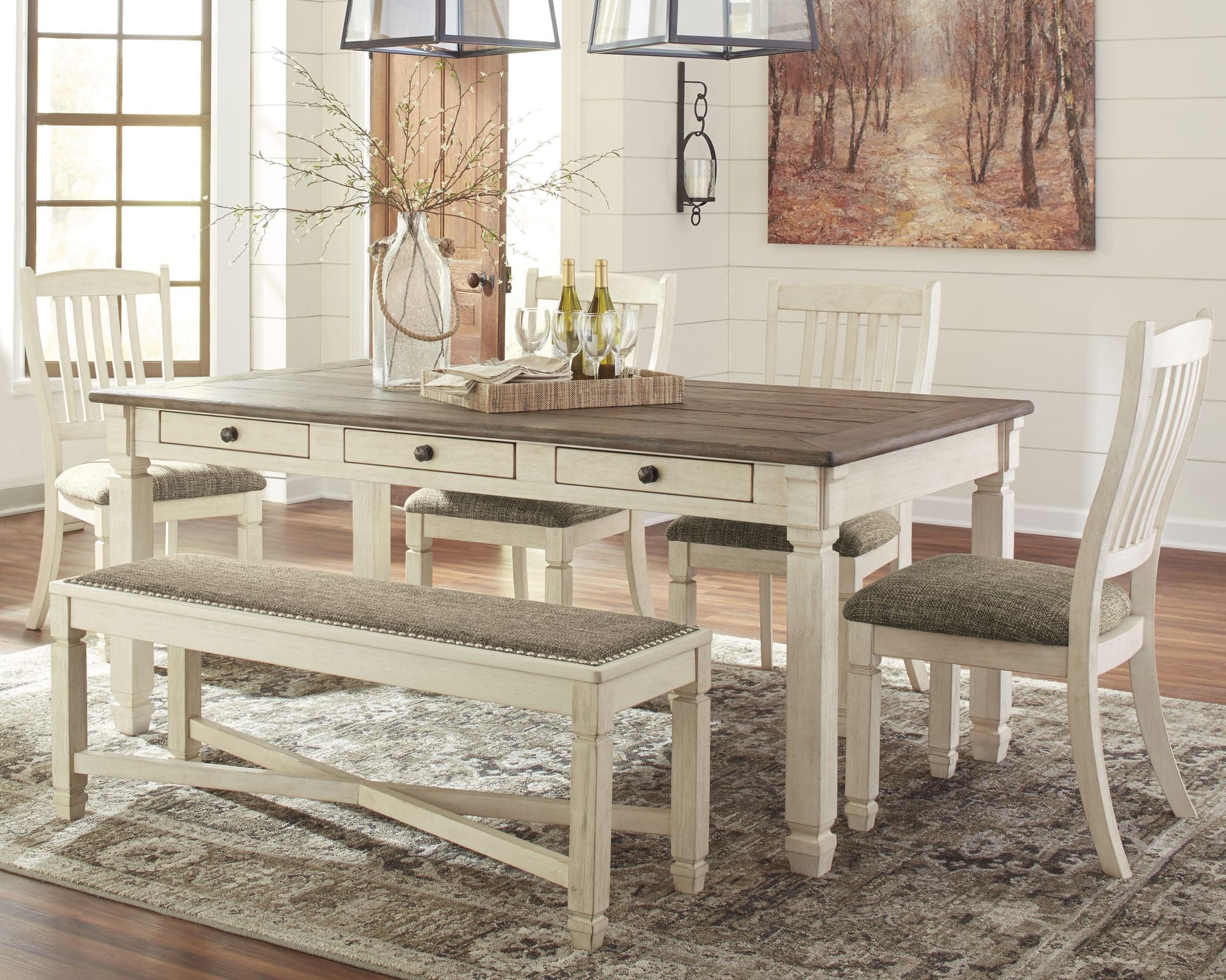 Bolanburg Two-Tone Rectangular Dining Room Set - Image 1