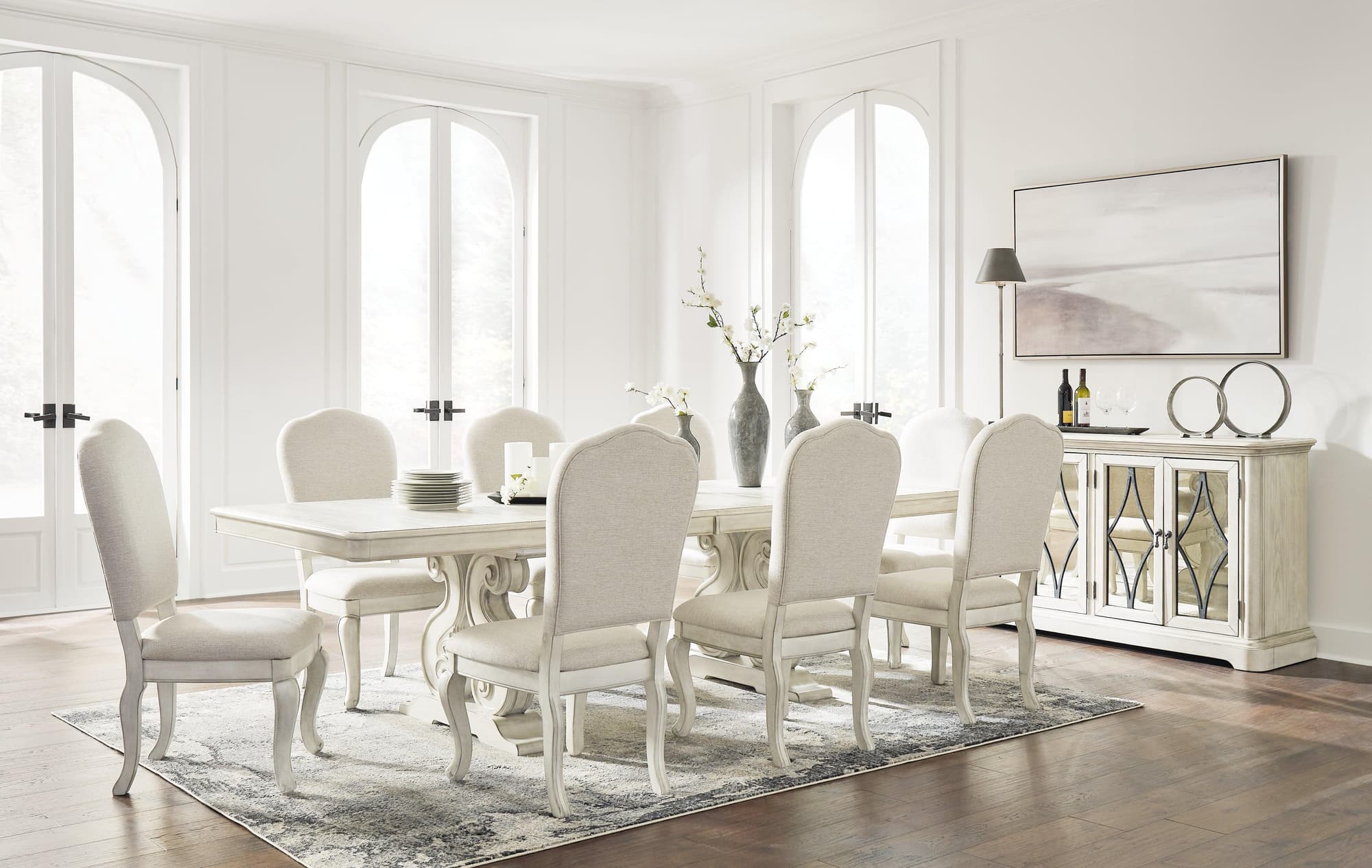 Arlendyne Antique White Rectangular Dining Room Set - Image 1