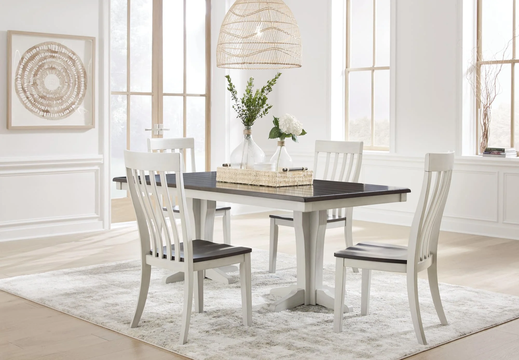 Darborn Gray Brown Dining Room Set - Image 1