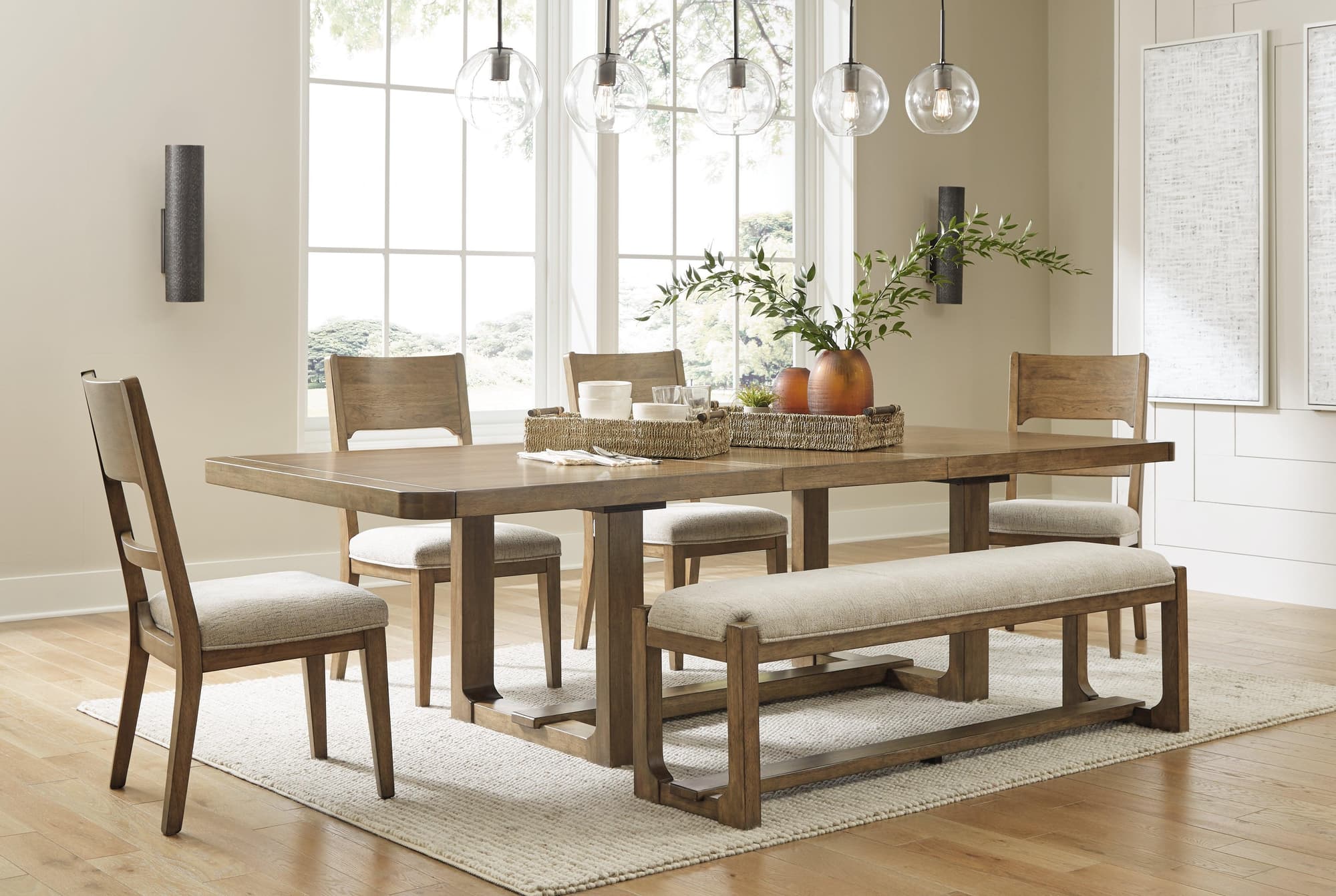 Cabalynn Light Brown Dining Room Set - Image 1