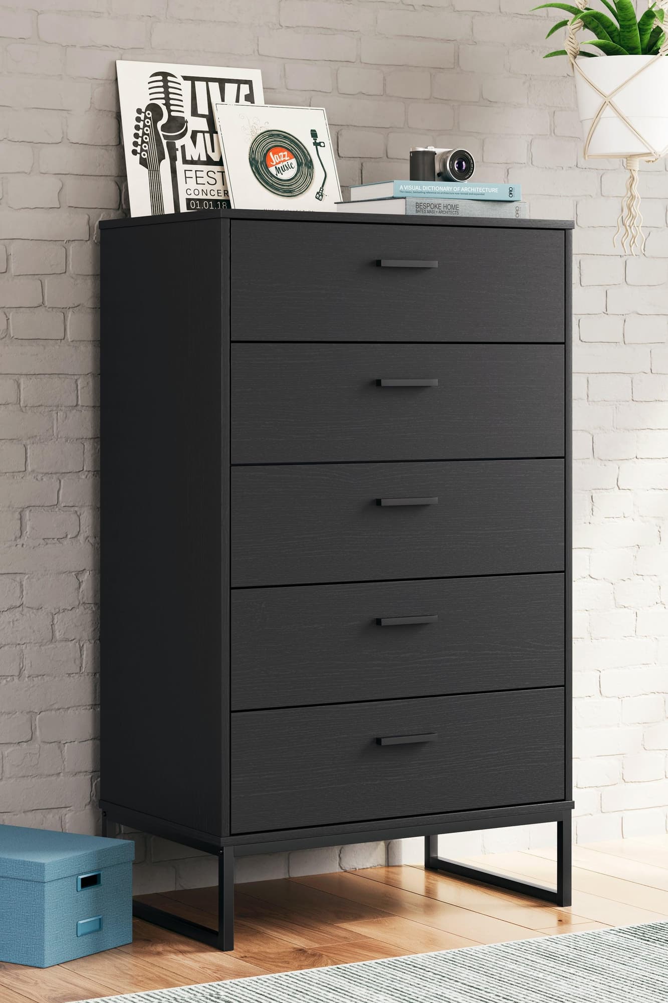 Socalle Black Chest Of Drawers - Image 1
