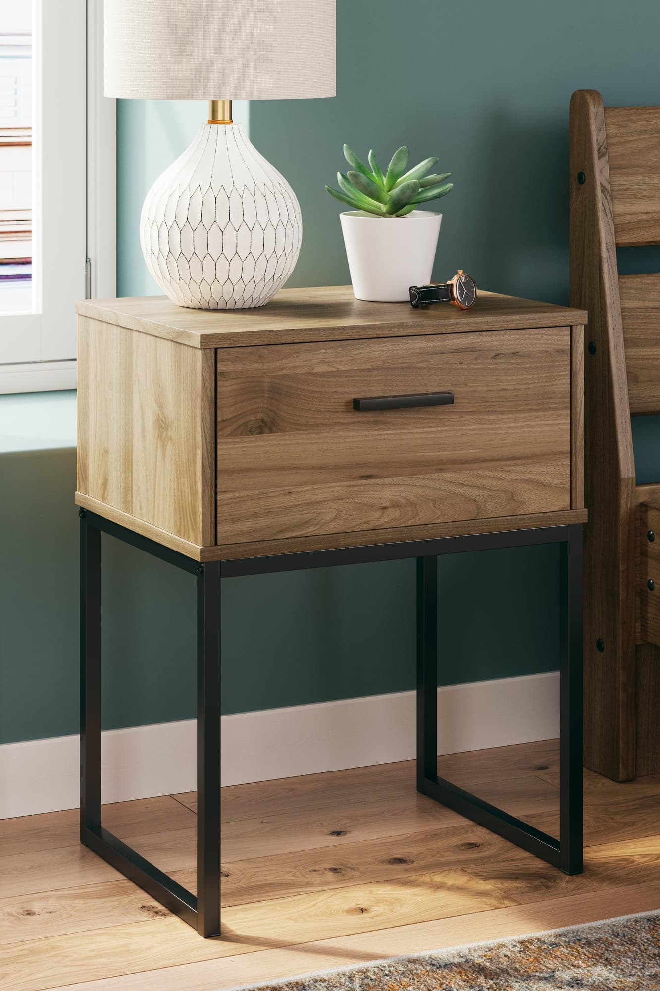 Deanlow Honey Nightstand - Image 1
