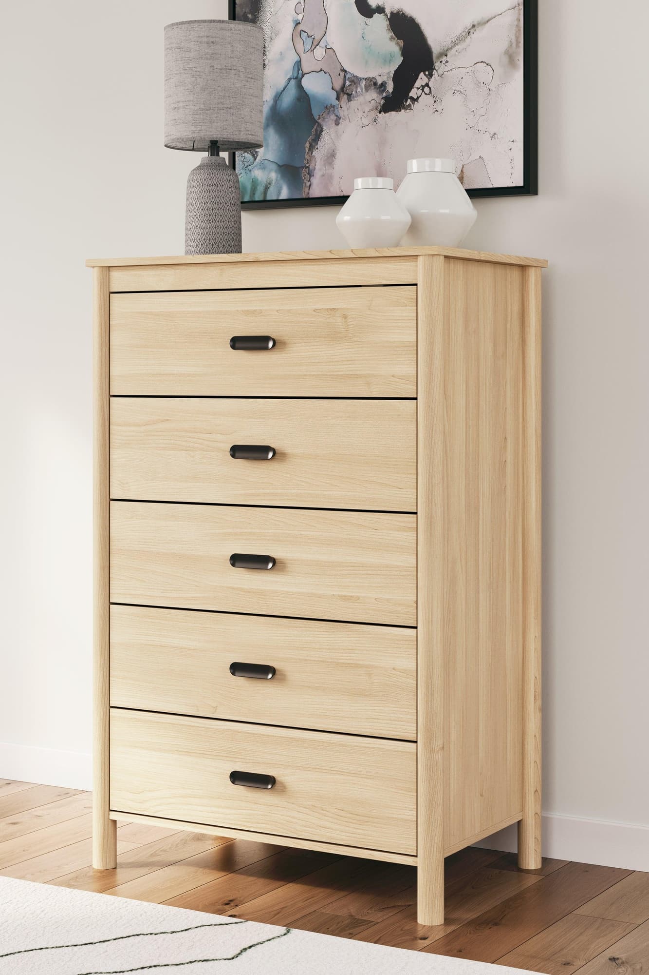 Cabinella Tan Chest Of Drawers - Image 1