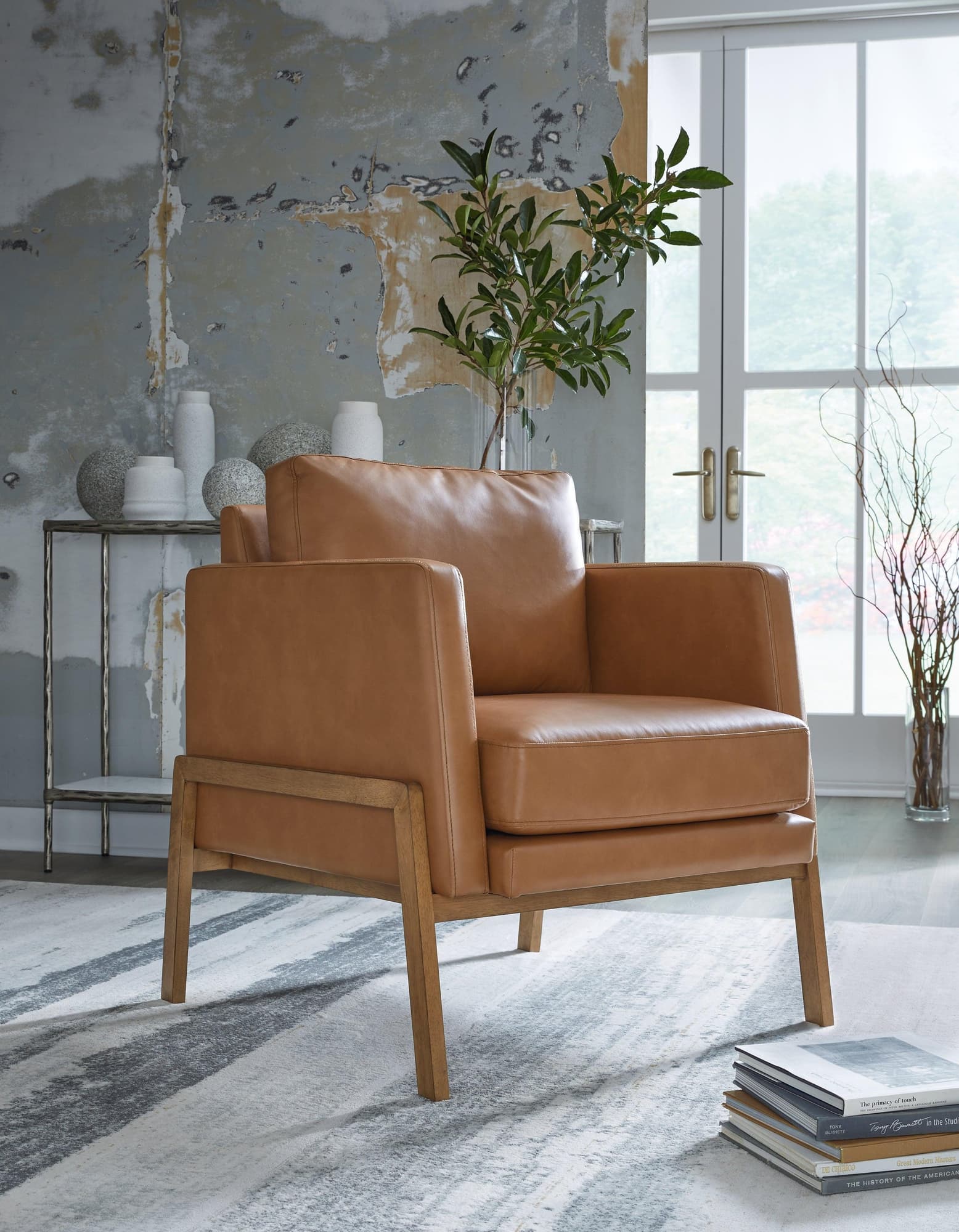 Numund Caramel Accent Chair - Image 1