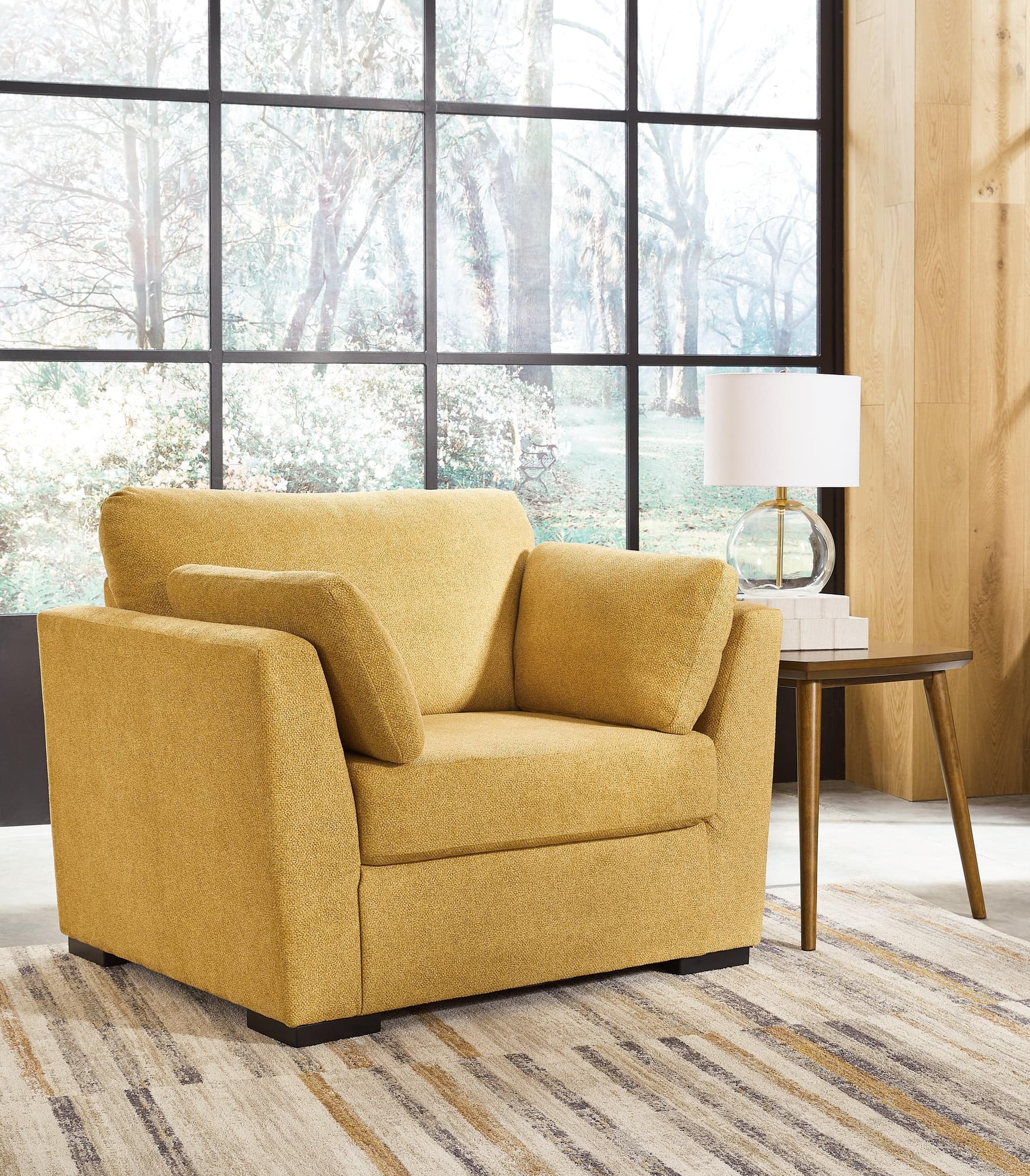 Keerwick Sunflower Chenille Oversized Chair - Image 1