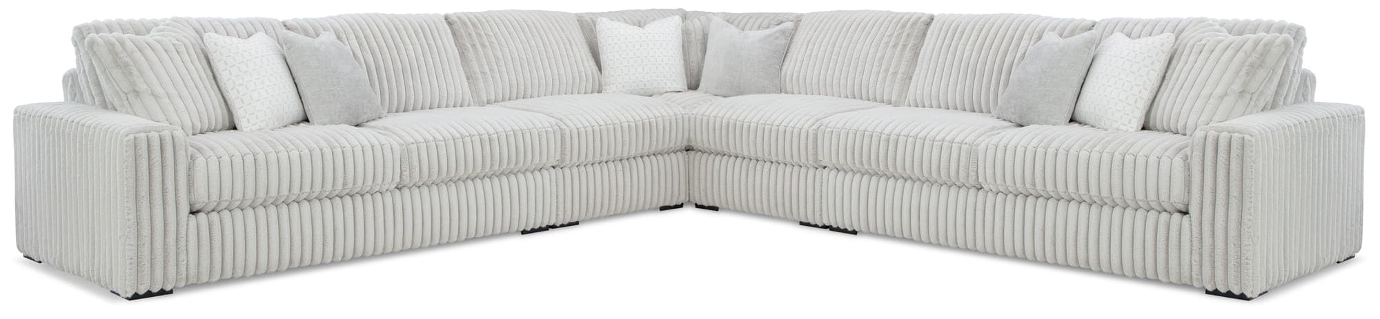 Stupendous Alloy Velvet 5-Piece Sectional - Image 1