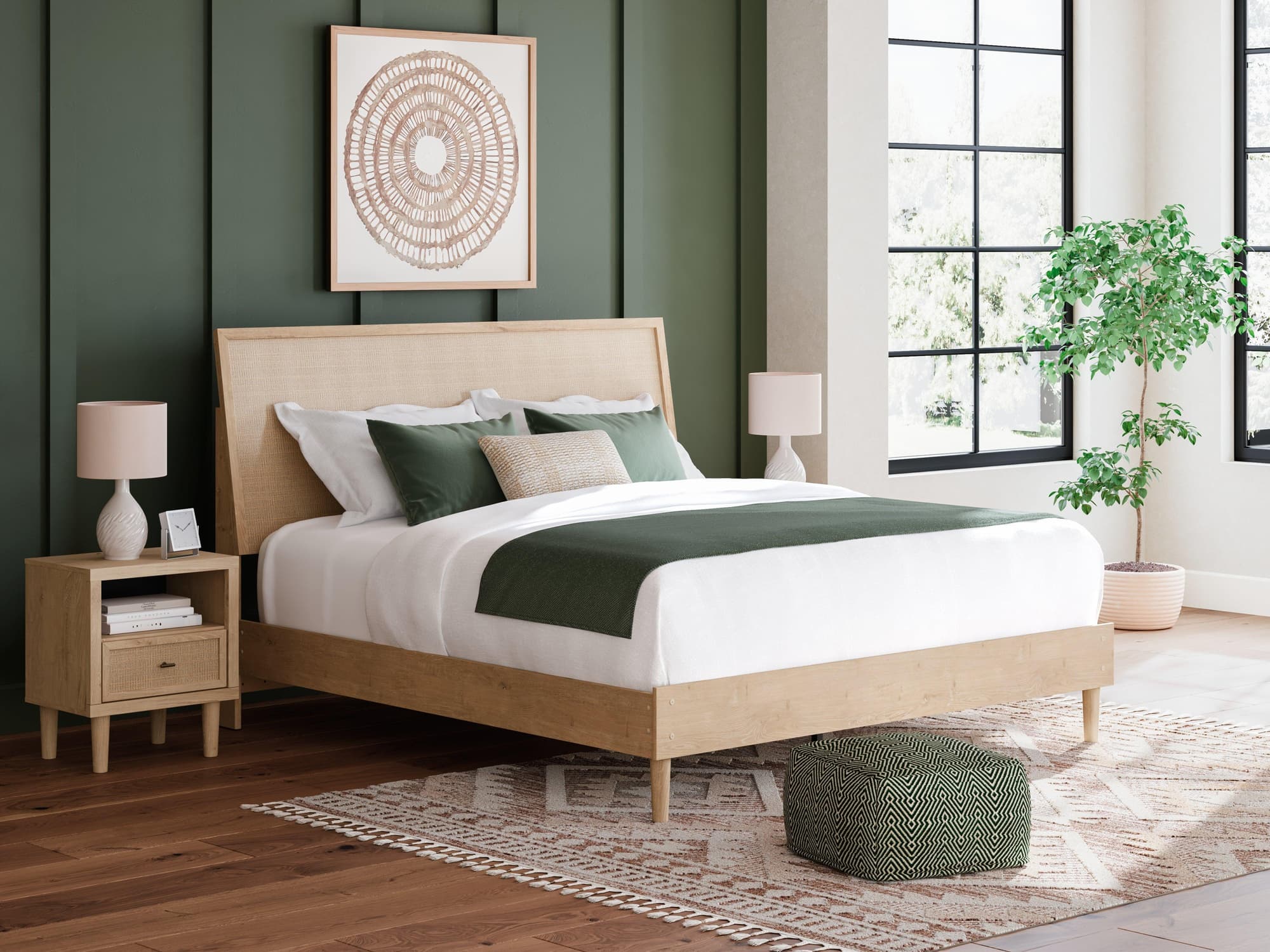 Cielden Two-Tone King Panel Bed - Image 1