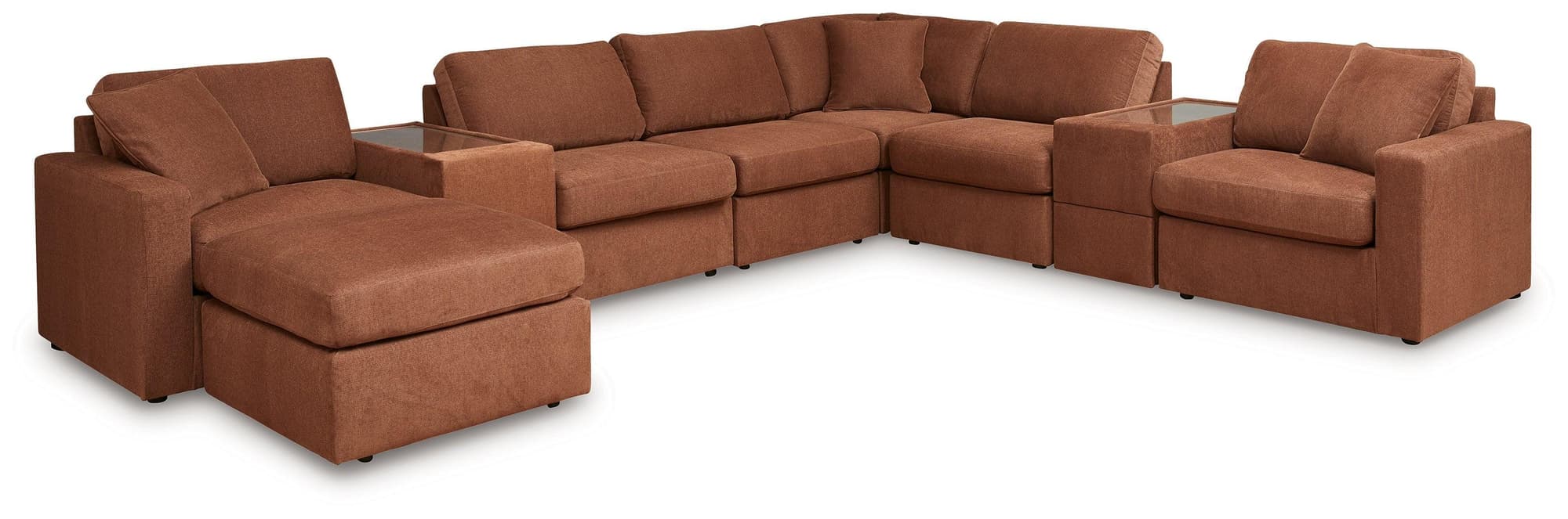 Pillar Spice Peak 8-Piece Sectional With Ottoman - Image 1