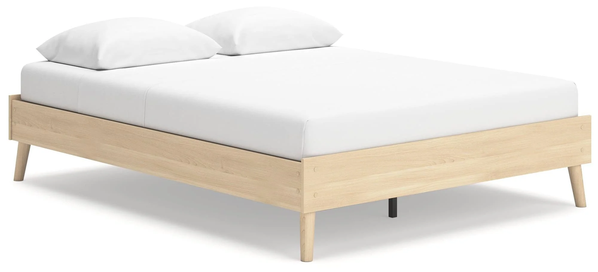Cabinella Tan Queen Platform Bed - Image 1