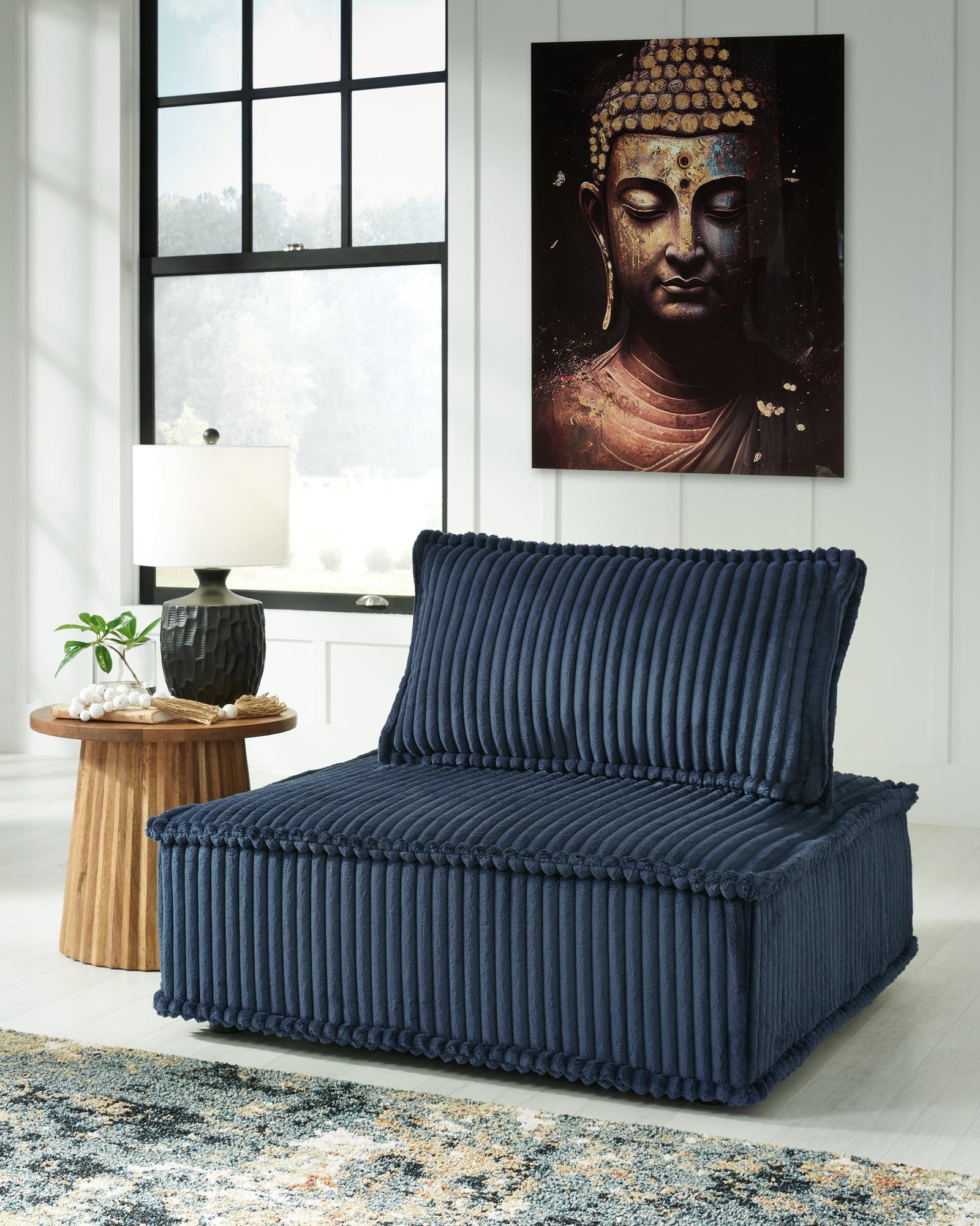 Bales Navy Accent Chair - Image 1