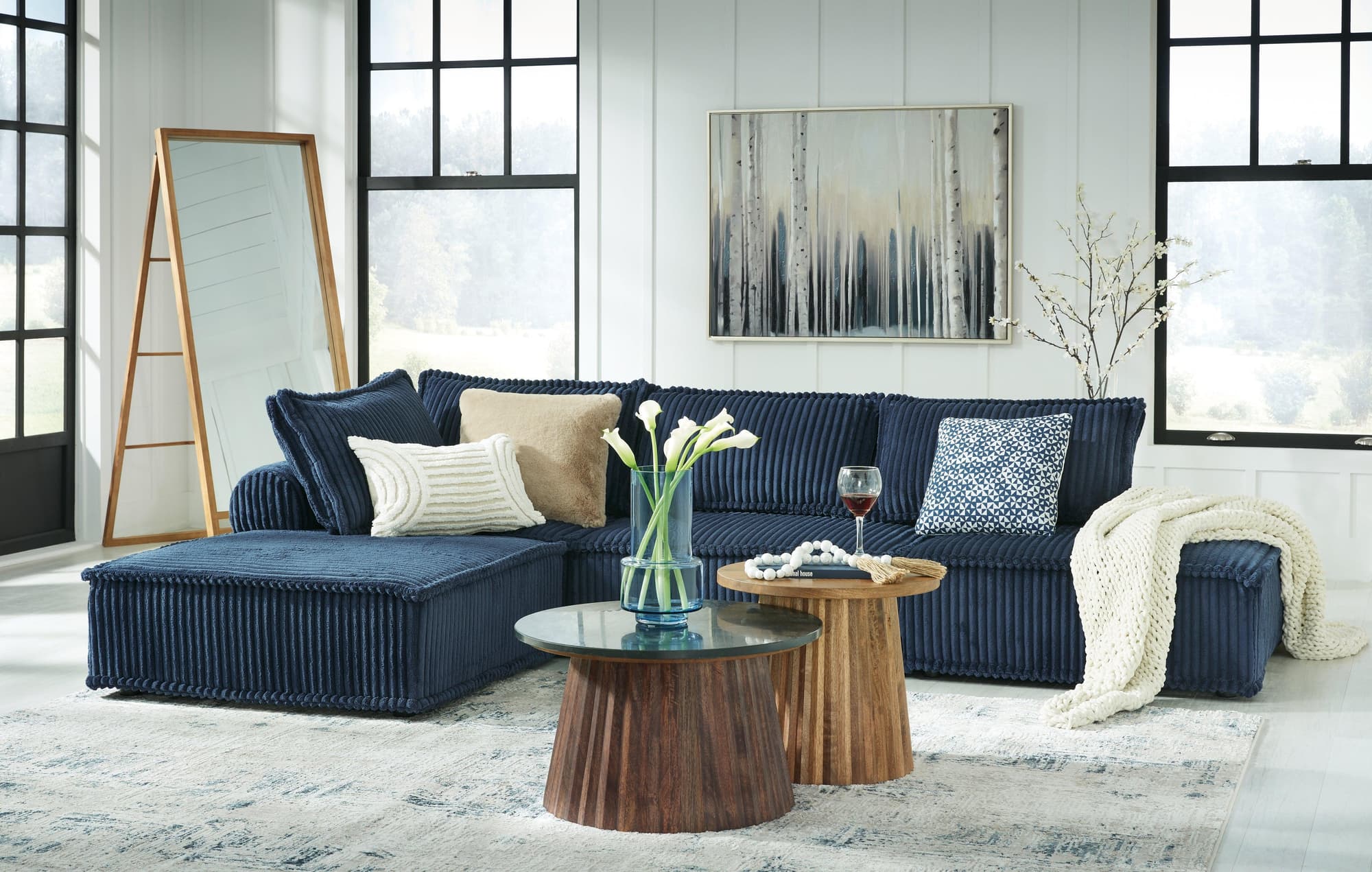 Bales Navy 4-Piece Modular Seating - Image 1