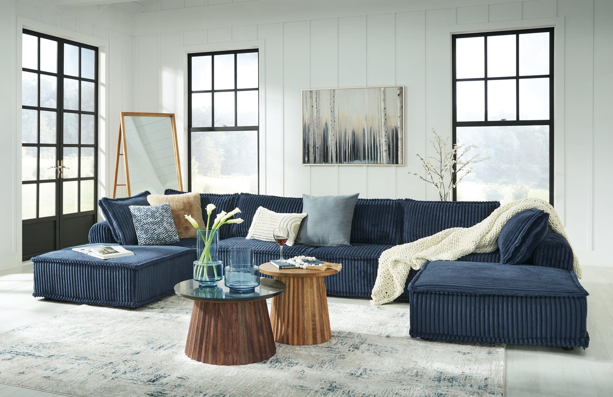 Bales Navy 6-Piece Modular Seating - Image 1