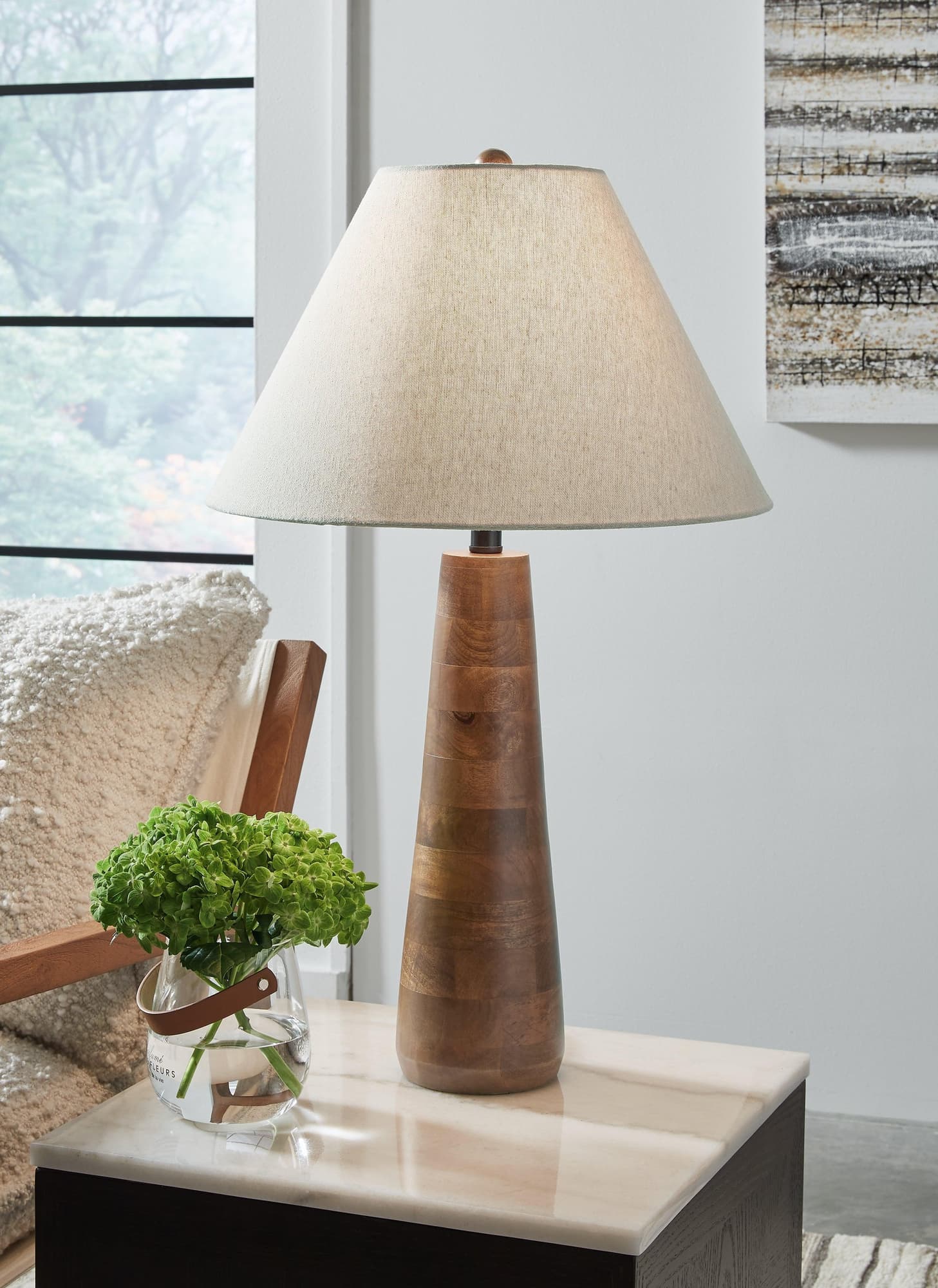 Danset Brown 2-Piece Table Lamp Set - Image 1