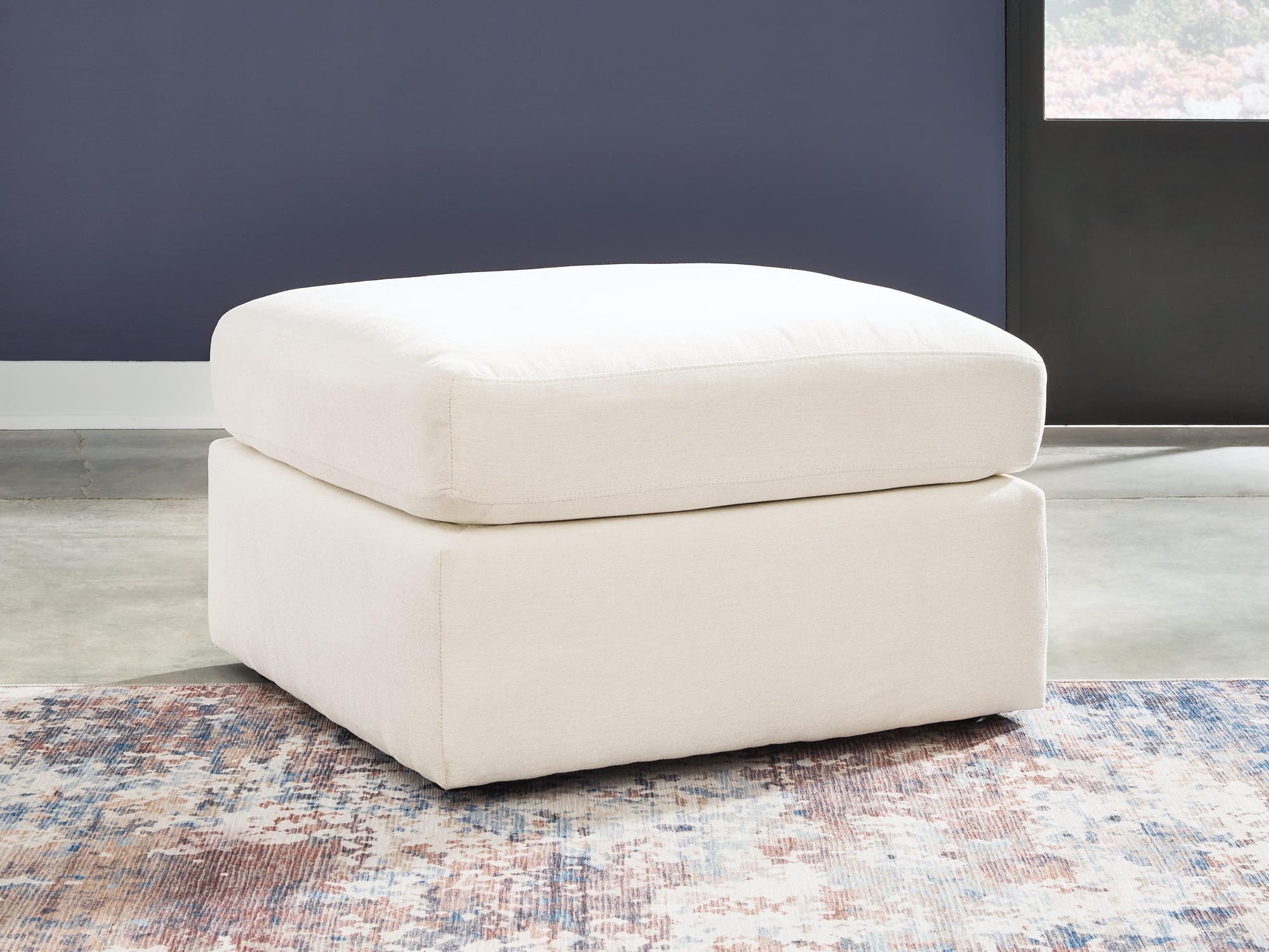Modmax Oyster Nuvella® Oversized Accent Ottoman - Image 1