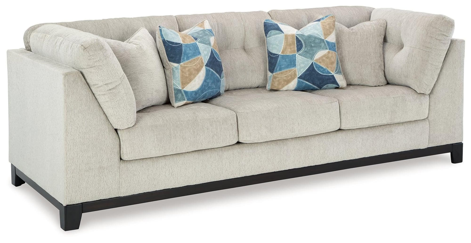 Maxon Place Stone Chenille Sofa - Image 1