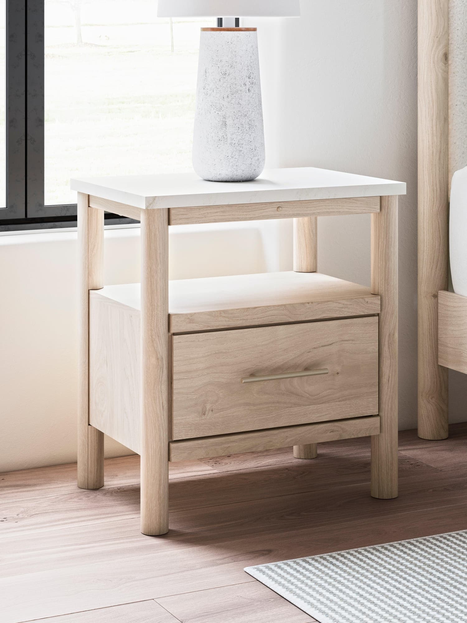Cadmori Two-Tone Nightstand - Image 1