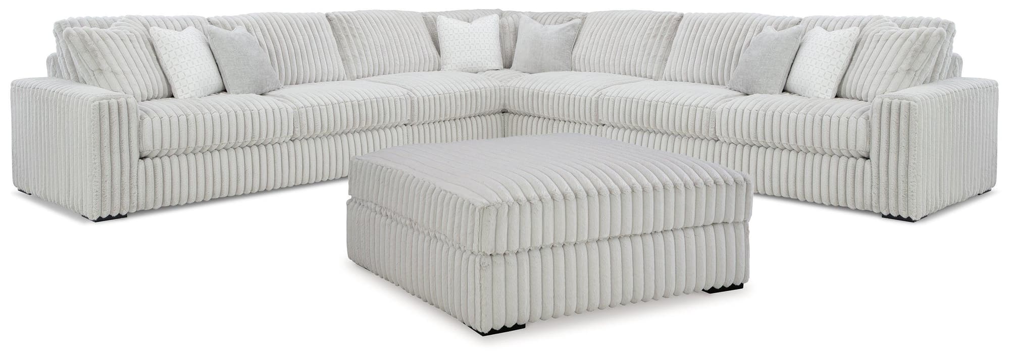 Stupendous Alloy 5-Piece Sectional With Ottoman - Image 1