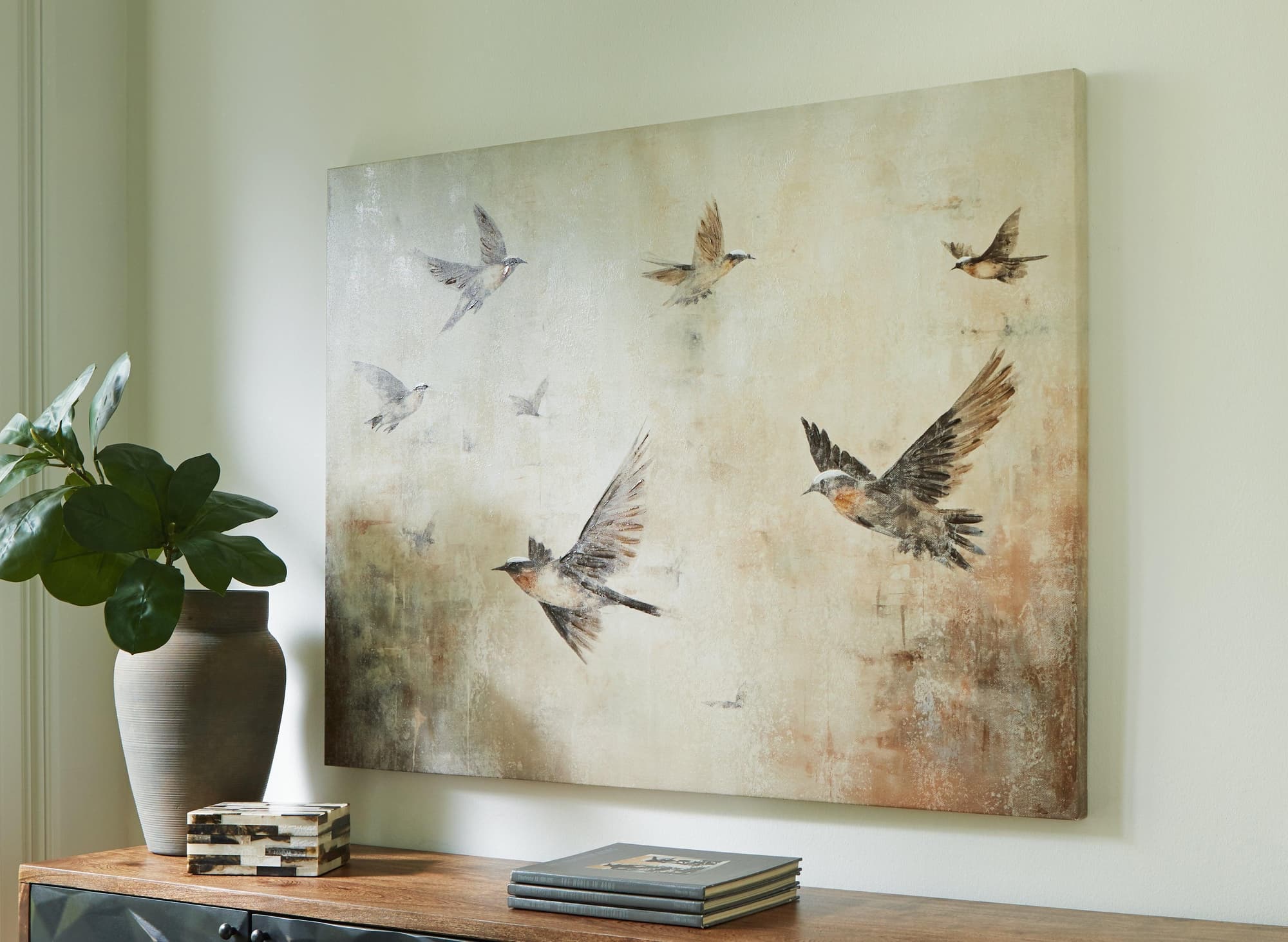 Collmund Gray Brown Wall Art - Image 1