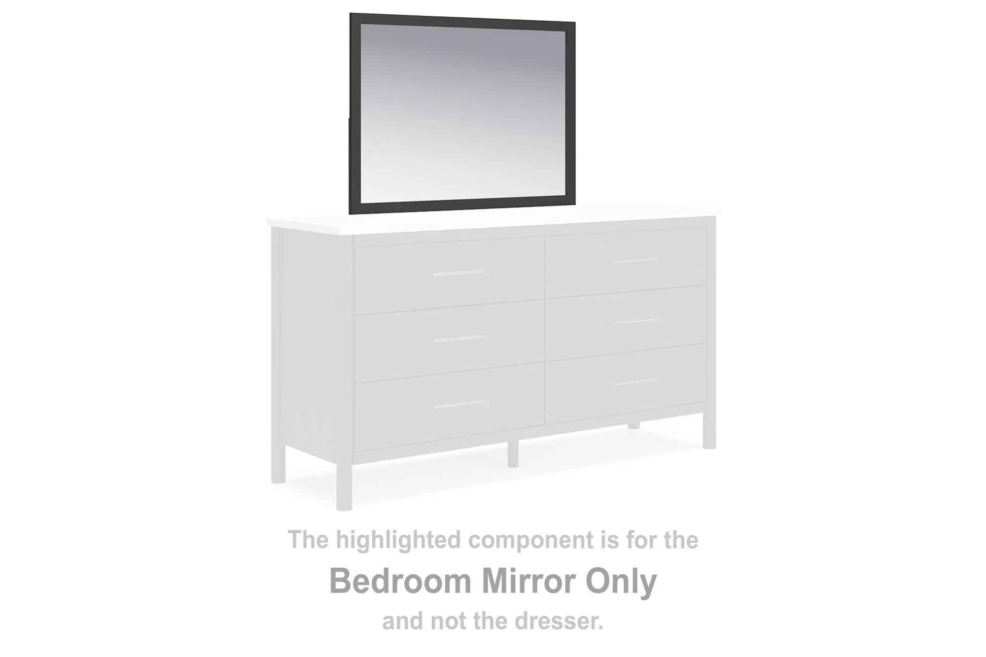 Cadmori Black Bedroom Mirror - Image 1
