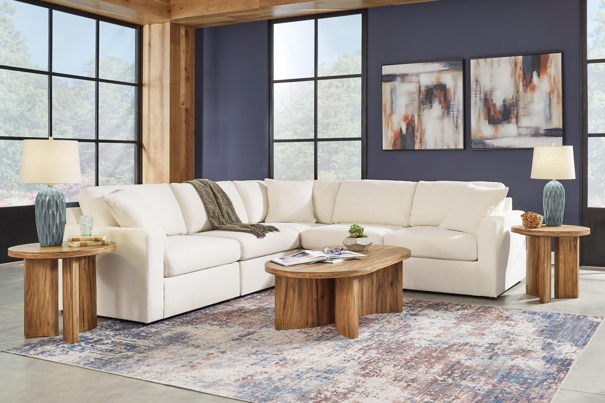 Pillar Oyster Peak 5-Piece Sectional With Recliner - Image 1