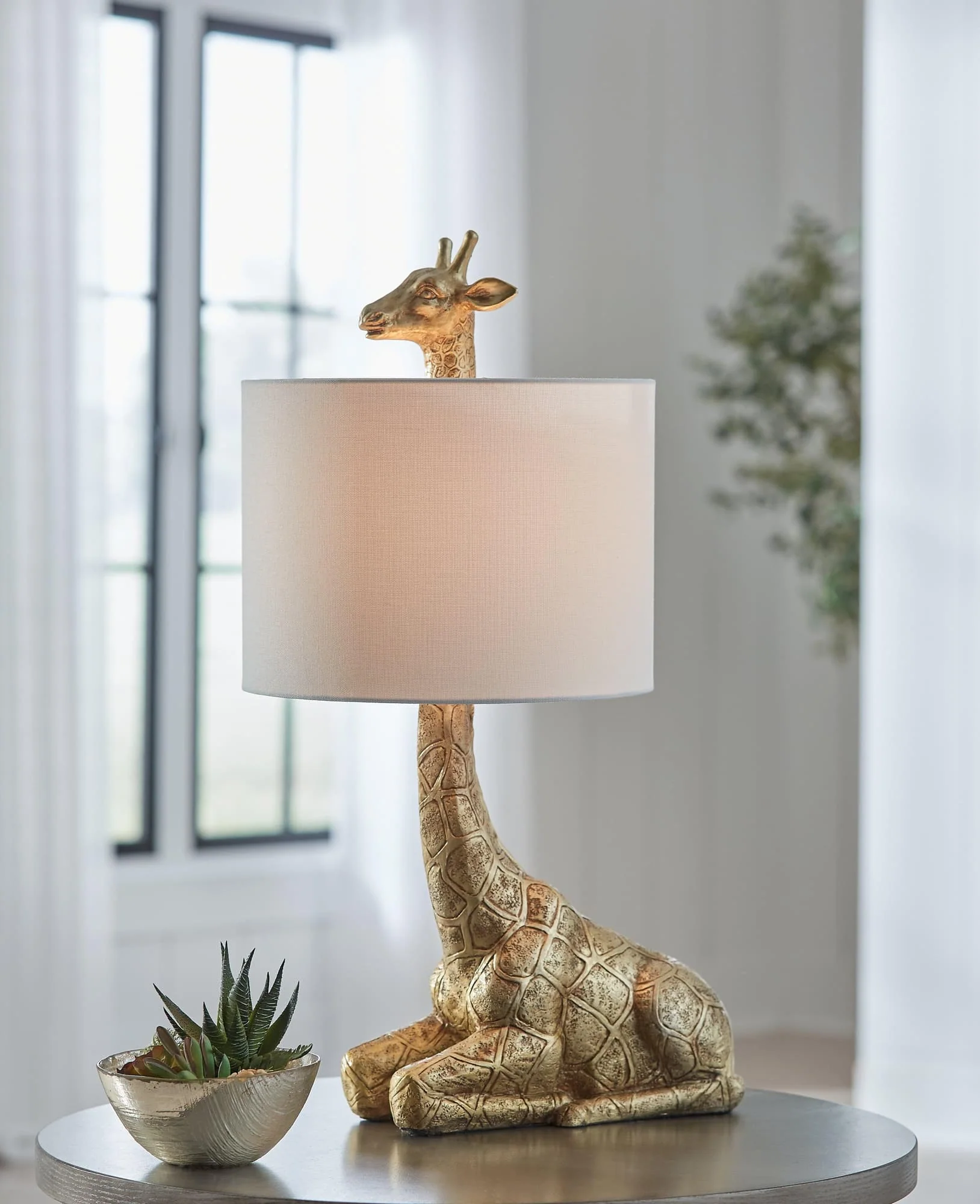 Ferrison Gold Finish 2-Piece Table Lamp Set - Image 1