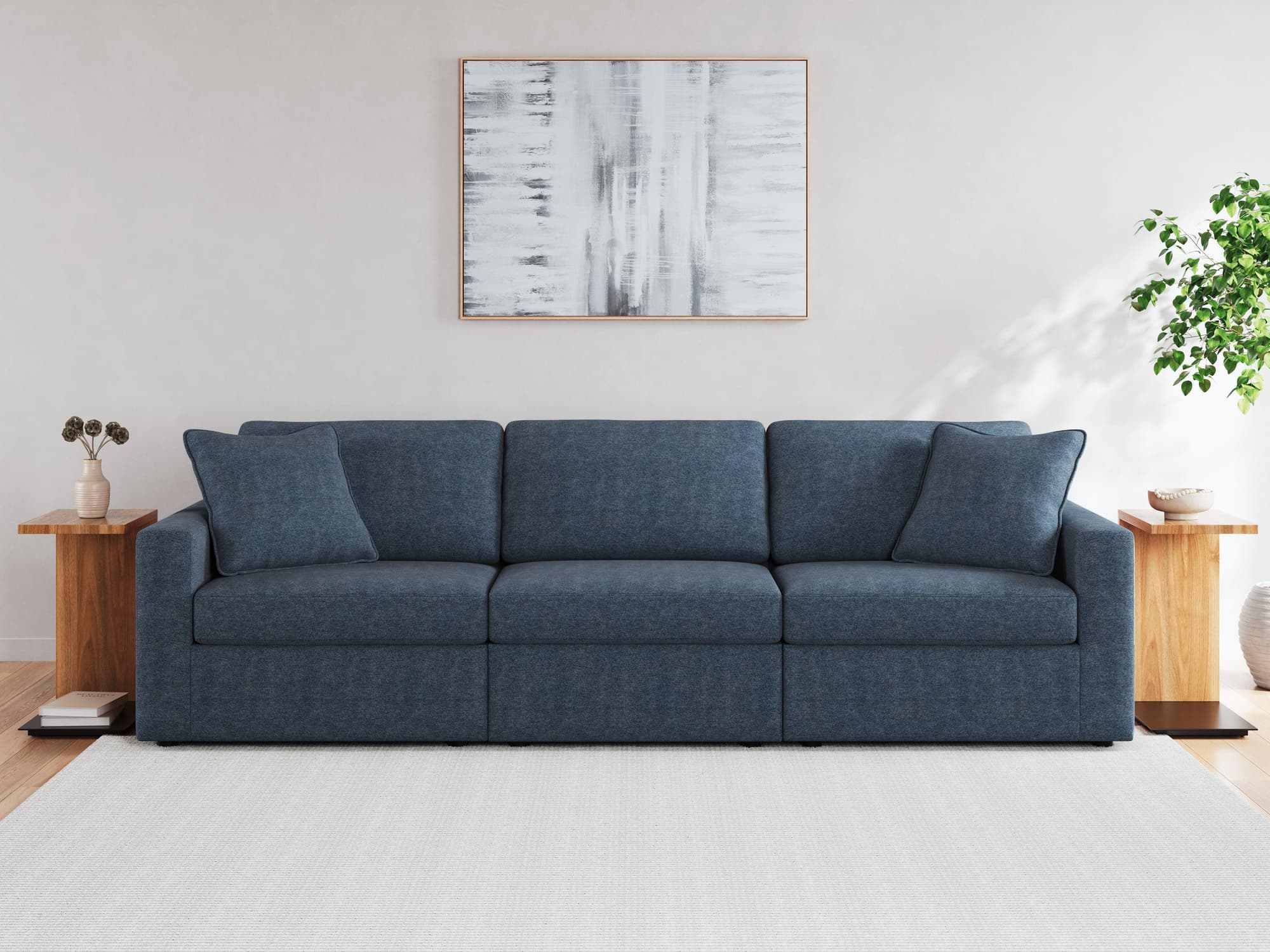 Modmax Ink 3-Piece Sectional with Ottoman - Image 1