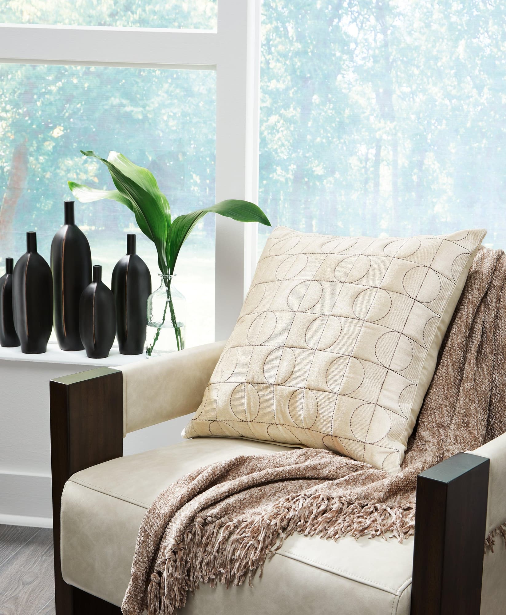 Kydner Beige/Brown Pillow (Set of 4) - Image 1