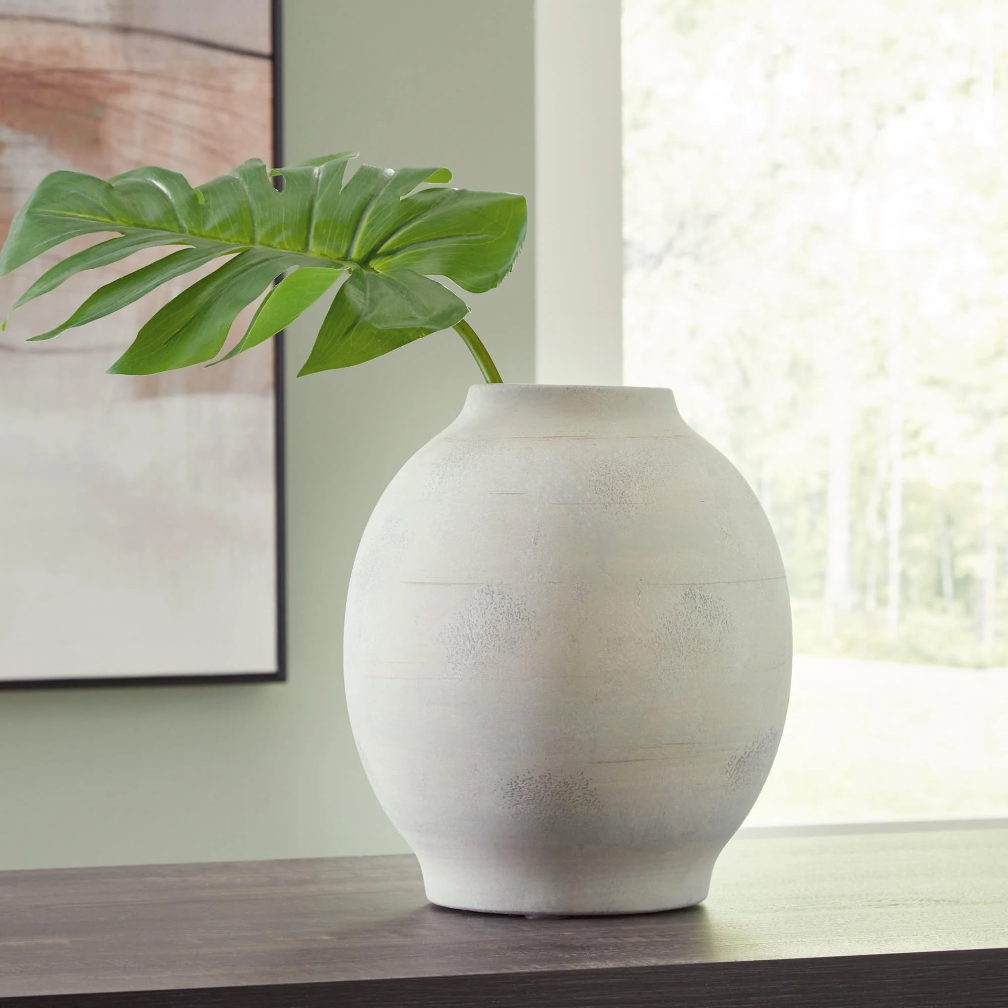 Clayson Sage Green Vase - Image 1