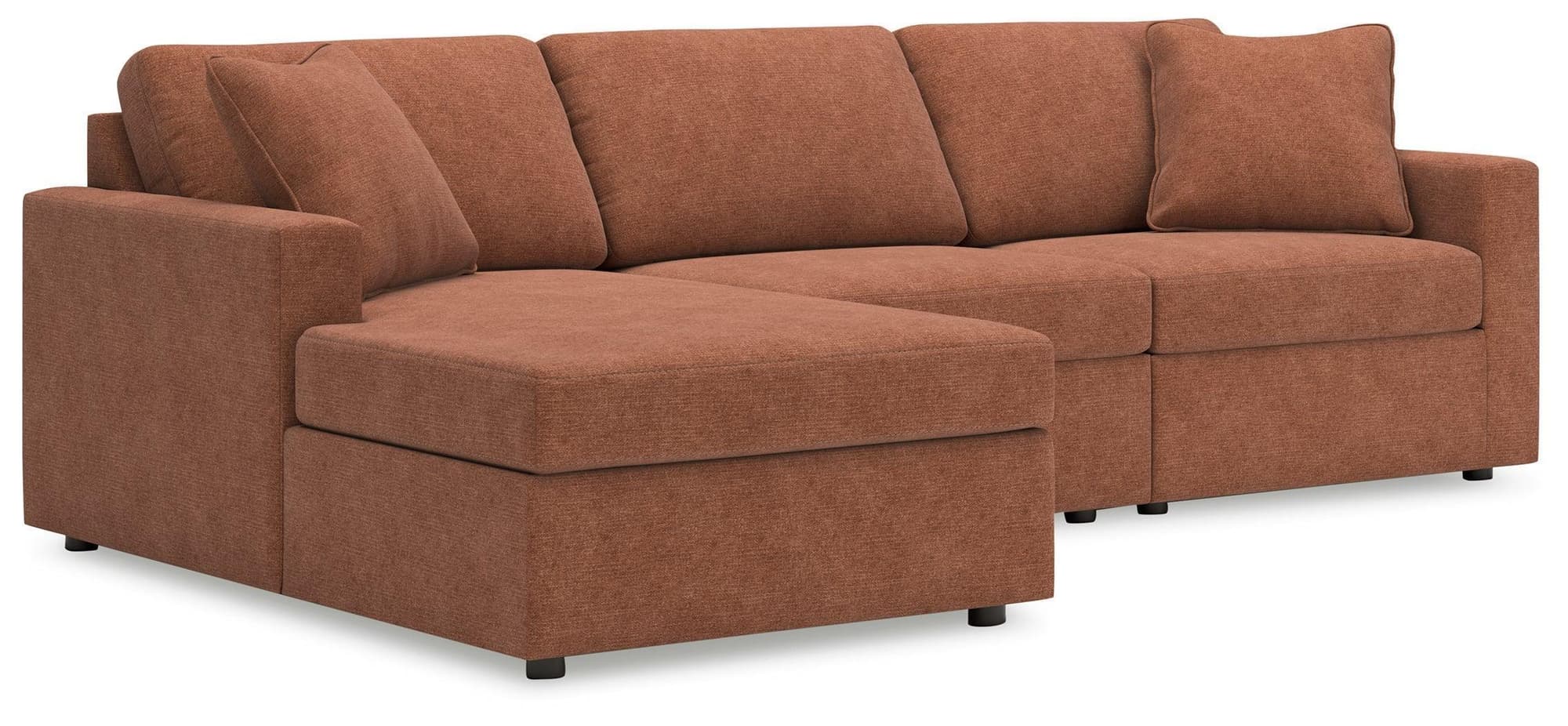 Modmax Spice Nuvella® 3-Piece Sectional with Chaise - Image 1