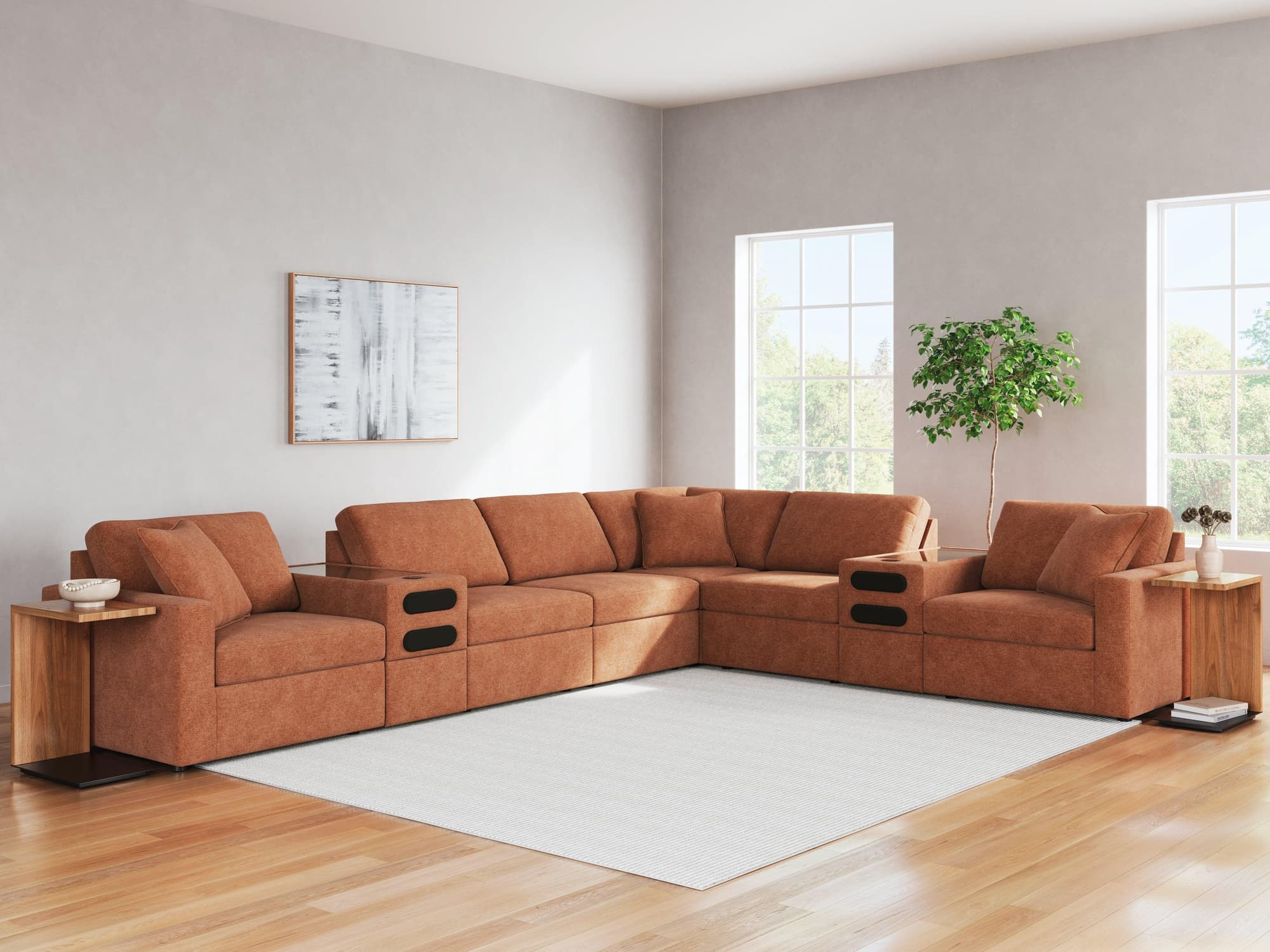 Modmax Spice Nuvella® 8-Piece Sectional - Image 1