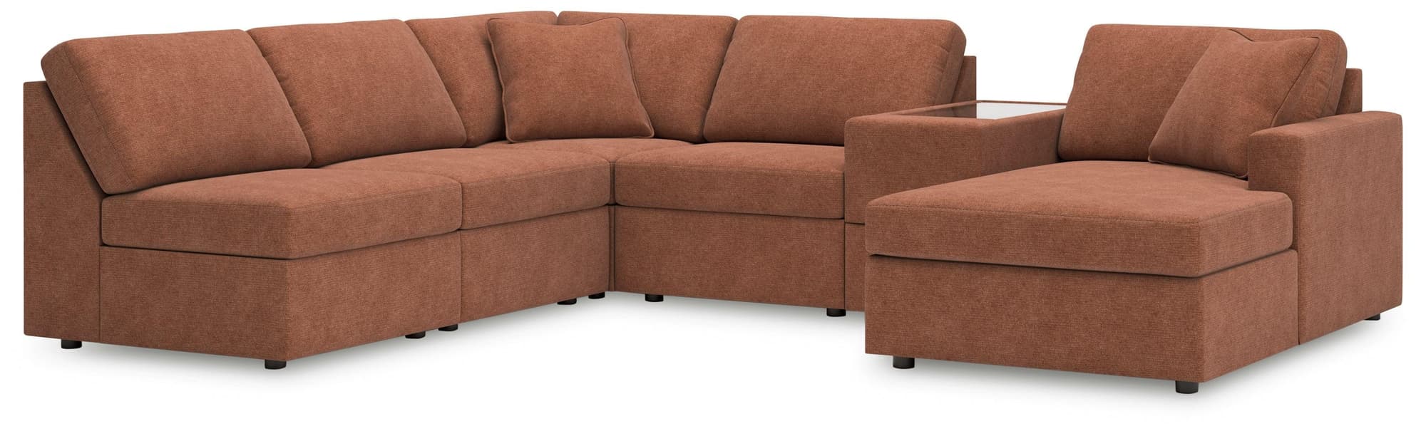 Modmax Spice Nuvella® 6-Piece Sectional with Chaise - Image 1