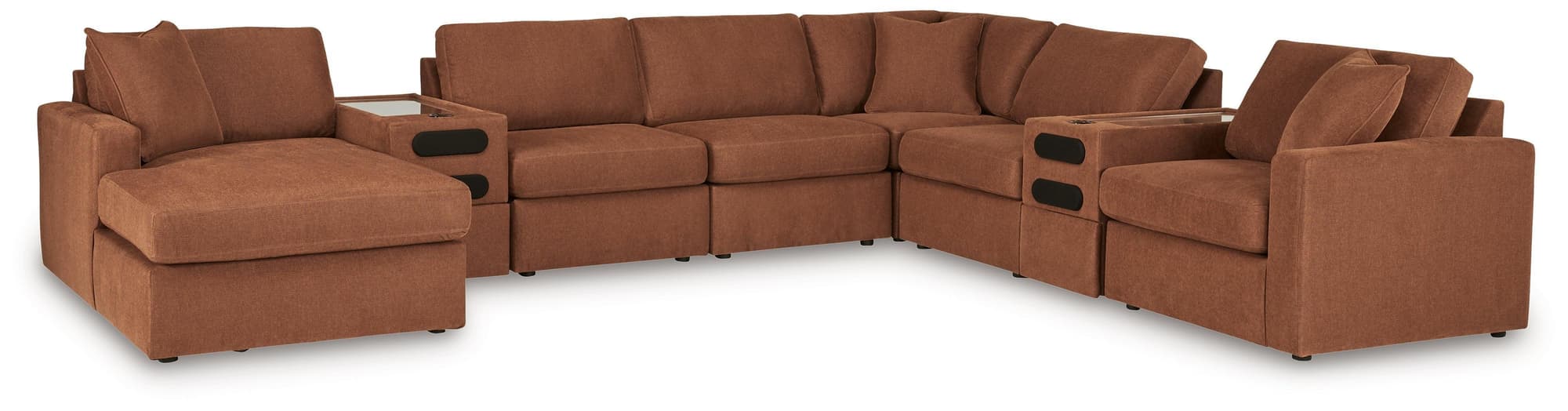 Modmax Spice Nuvella® 8-Piece Sectional with Audio System and Chaise - Image 1