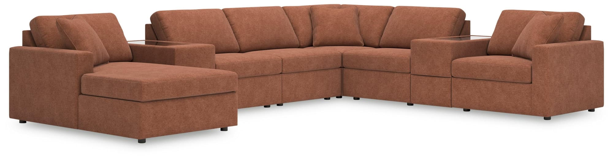 Modmax Spice Nuvella® 8-Piece Sectional with Chaise - Image 1